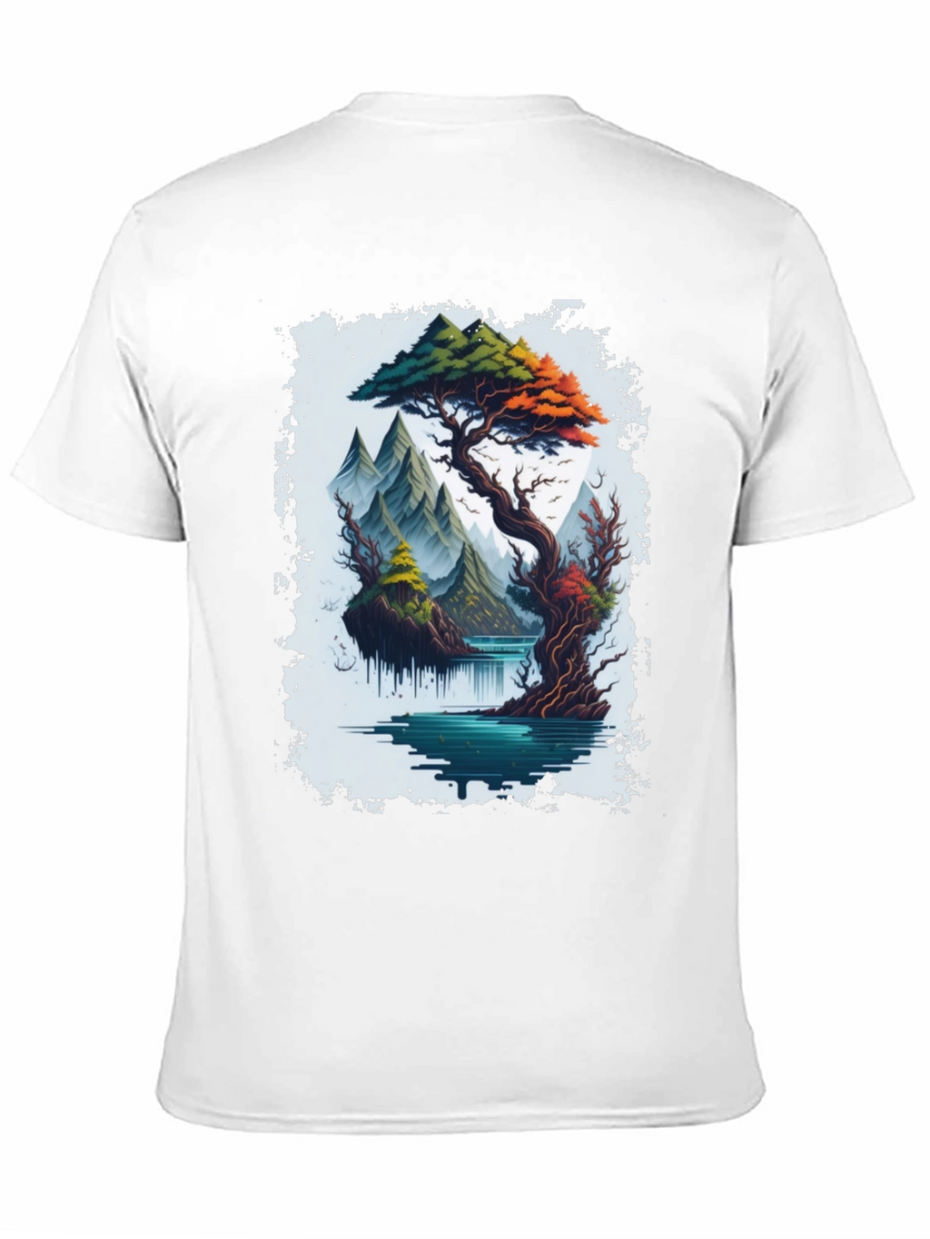 Scenic Mountain Landscape Graphic Tee