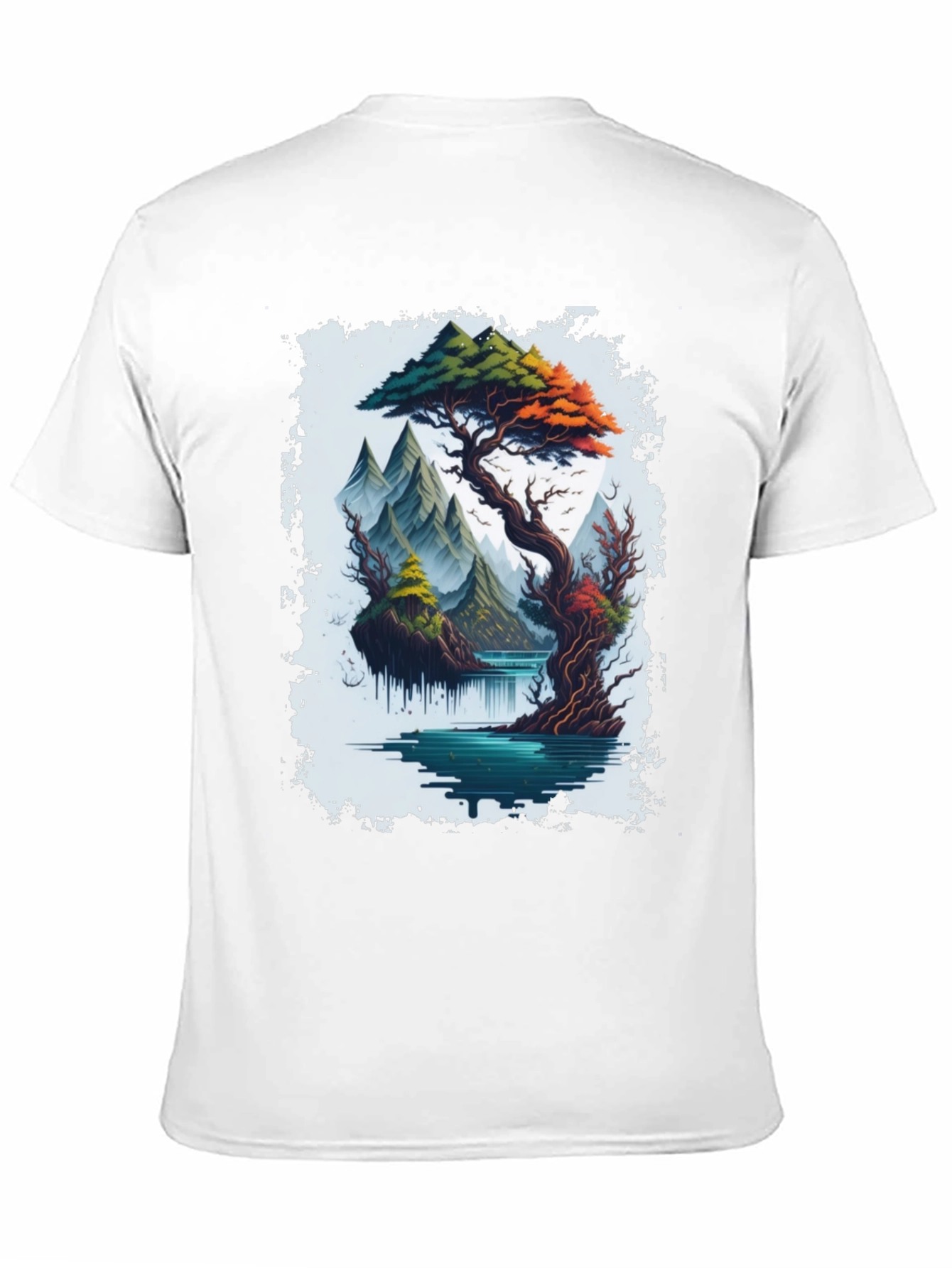 Scenic Mountain Landscape Graphic Tee