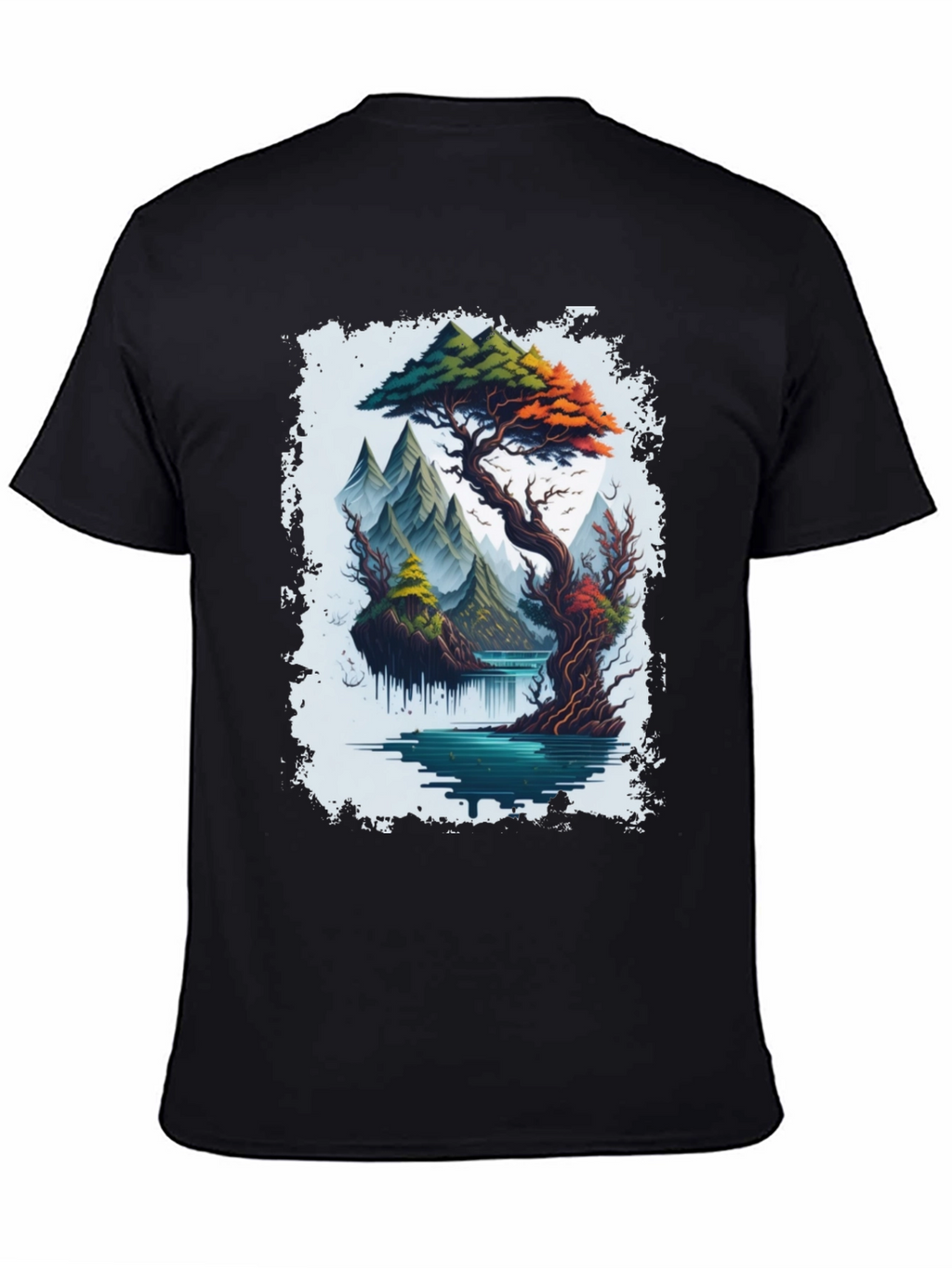 Scenic Mountain Landscape Graphic Tee