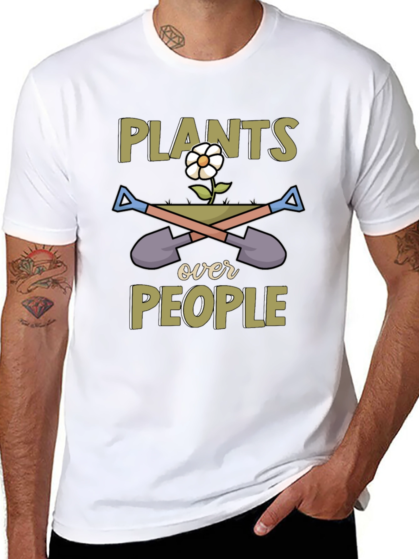 Plants Over People Graphic T-Shirt