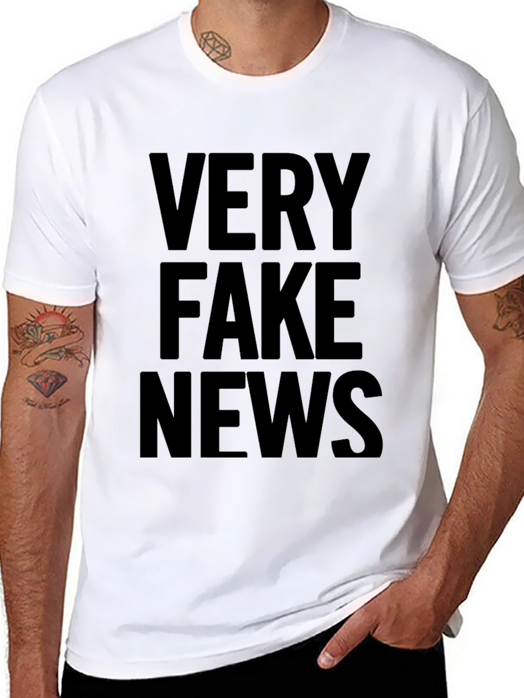 Very Fake News Graphic T-Shirt