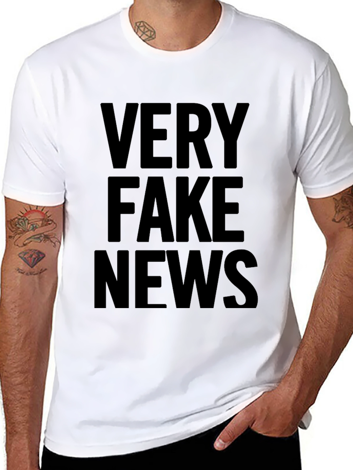Very Fake News Graphic T-Shirt