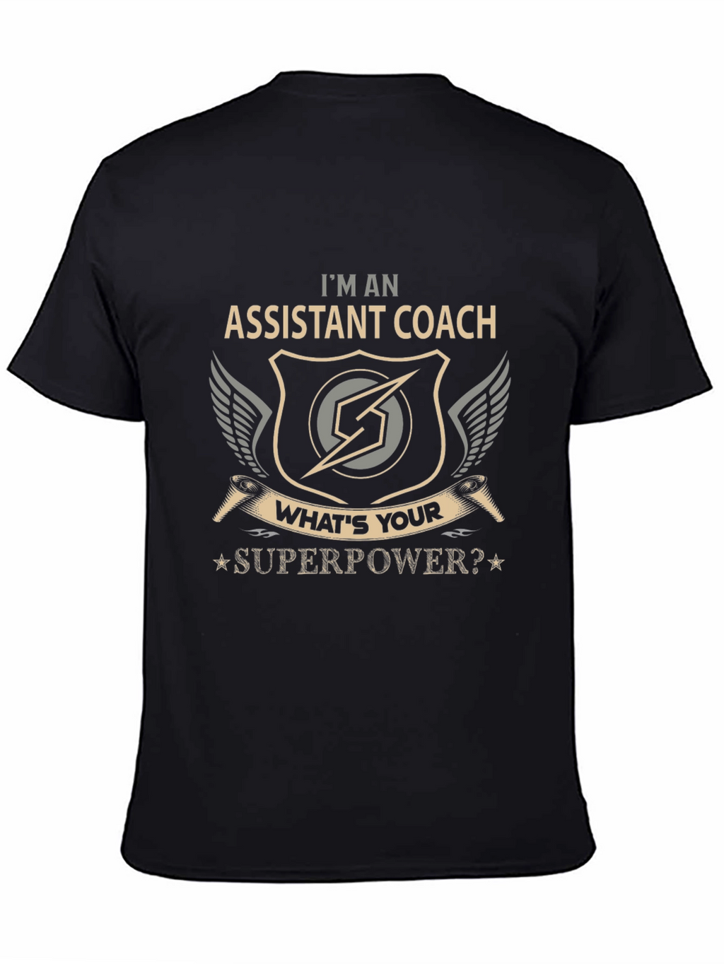 Assistant Coach Superpower Graphic T-Shirt