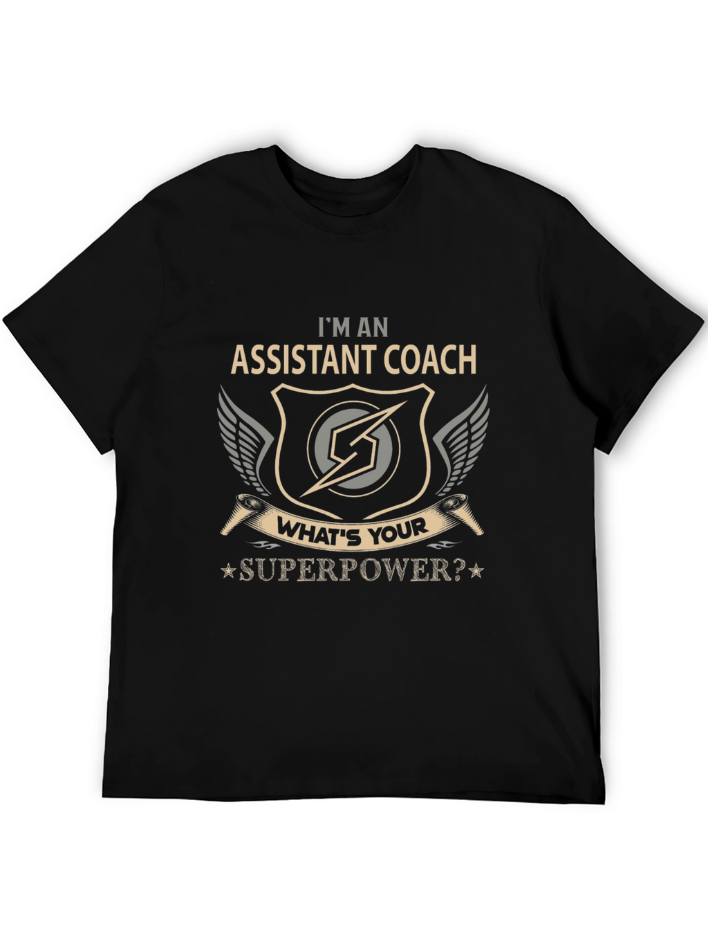 Assistant Coach Superpower Graphic T-Shirt