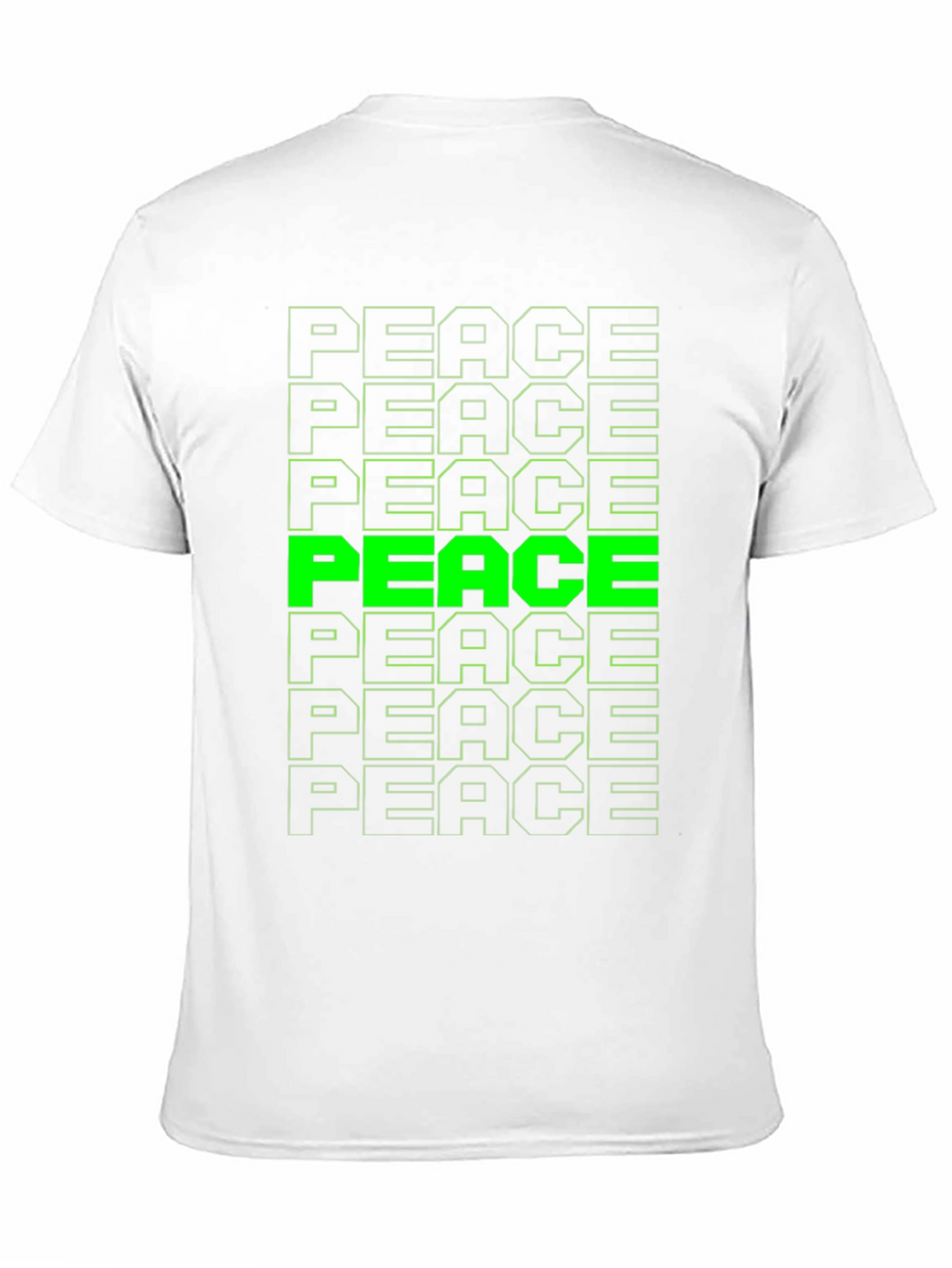 Peace T-Shirt - Green Graphic Tee