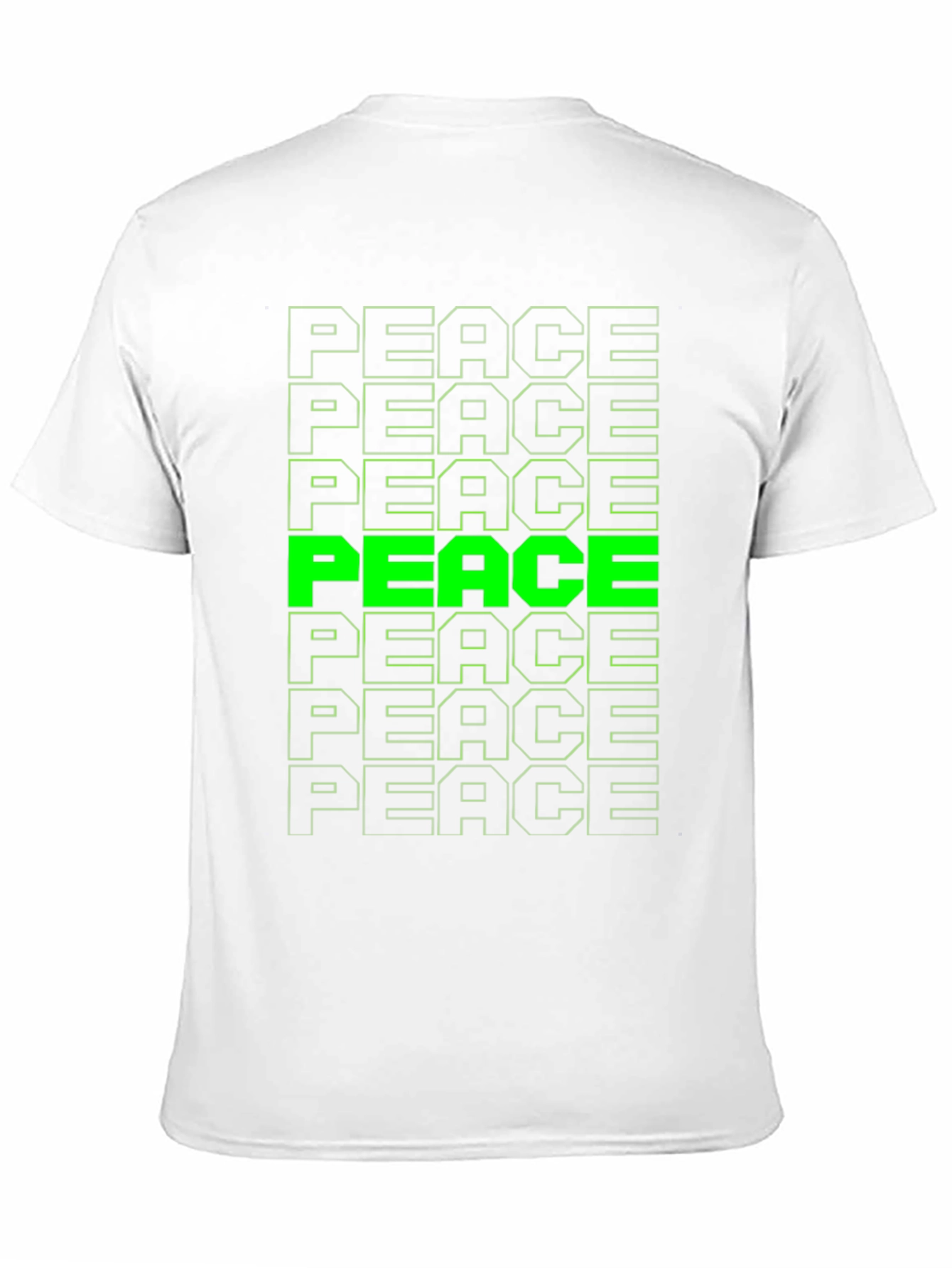 Peace T-Shirt - Green Graphic Tee