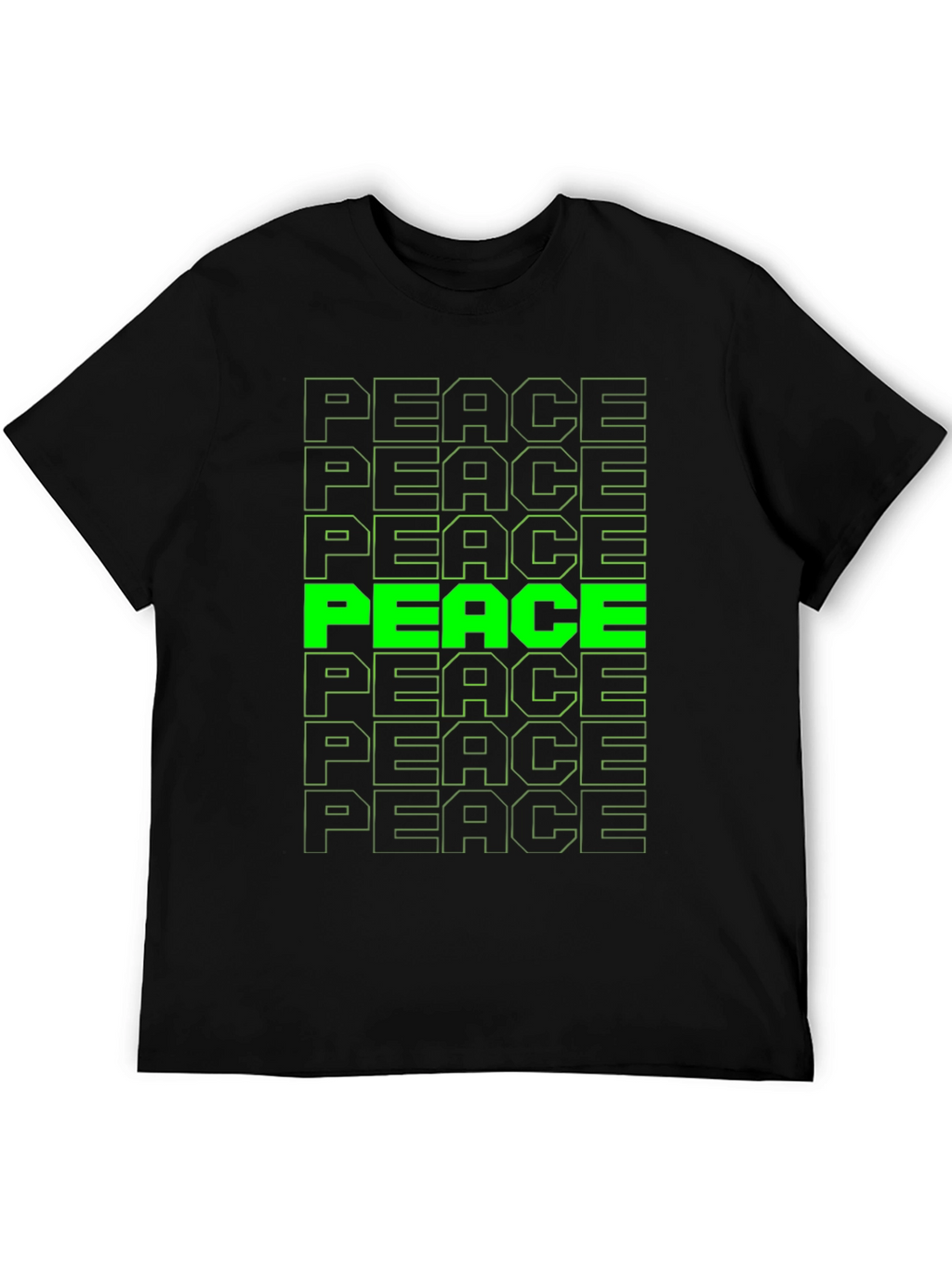 Peace T-Shirt - Green Graphic Tee