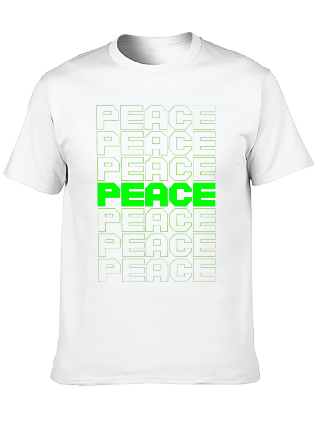 Peace T-Shirt - Green Graphic Tee