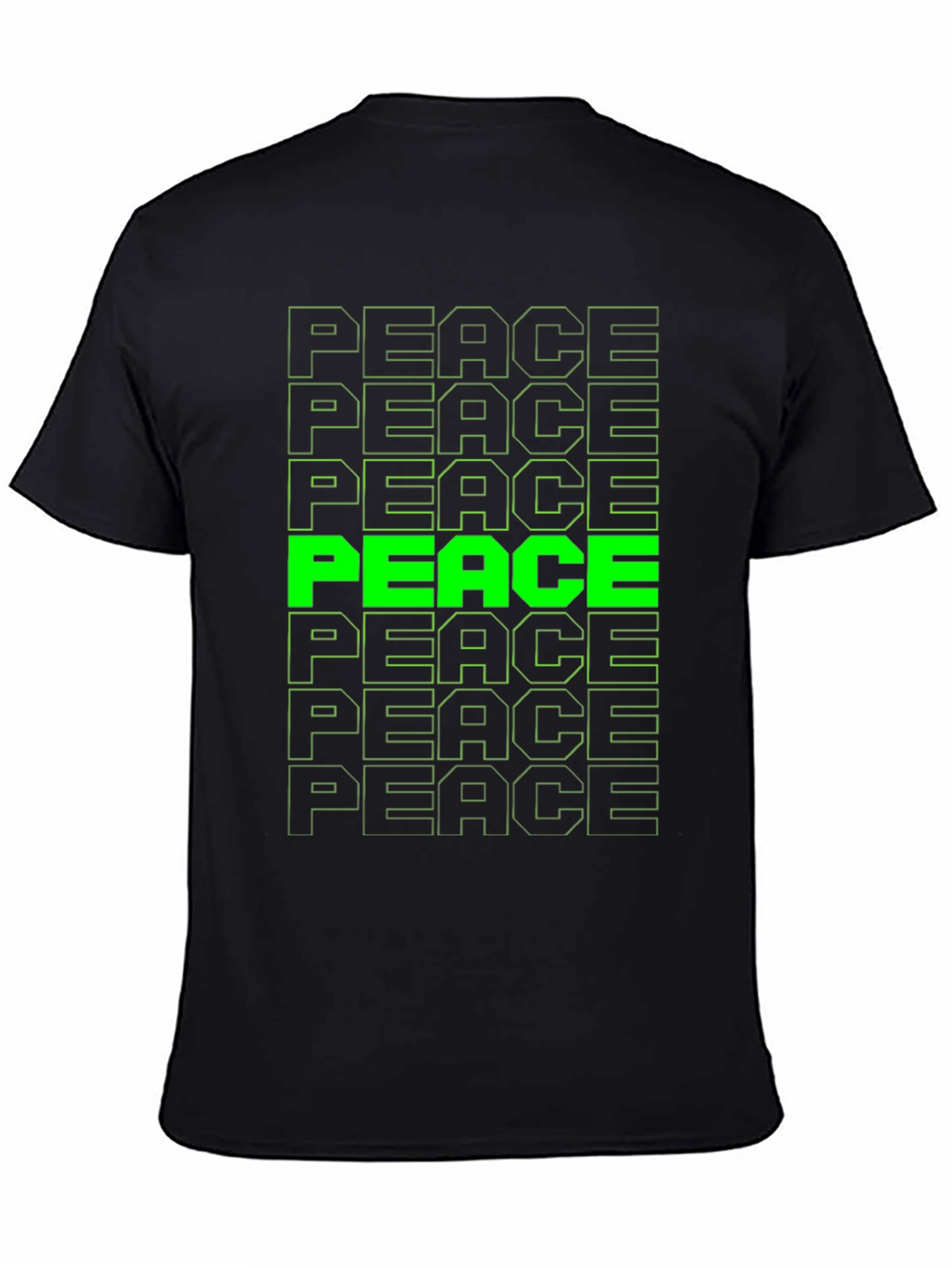 Peace T-Shirt - Green Graphic Tee