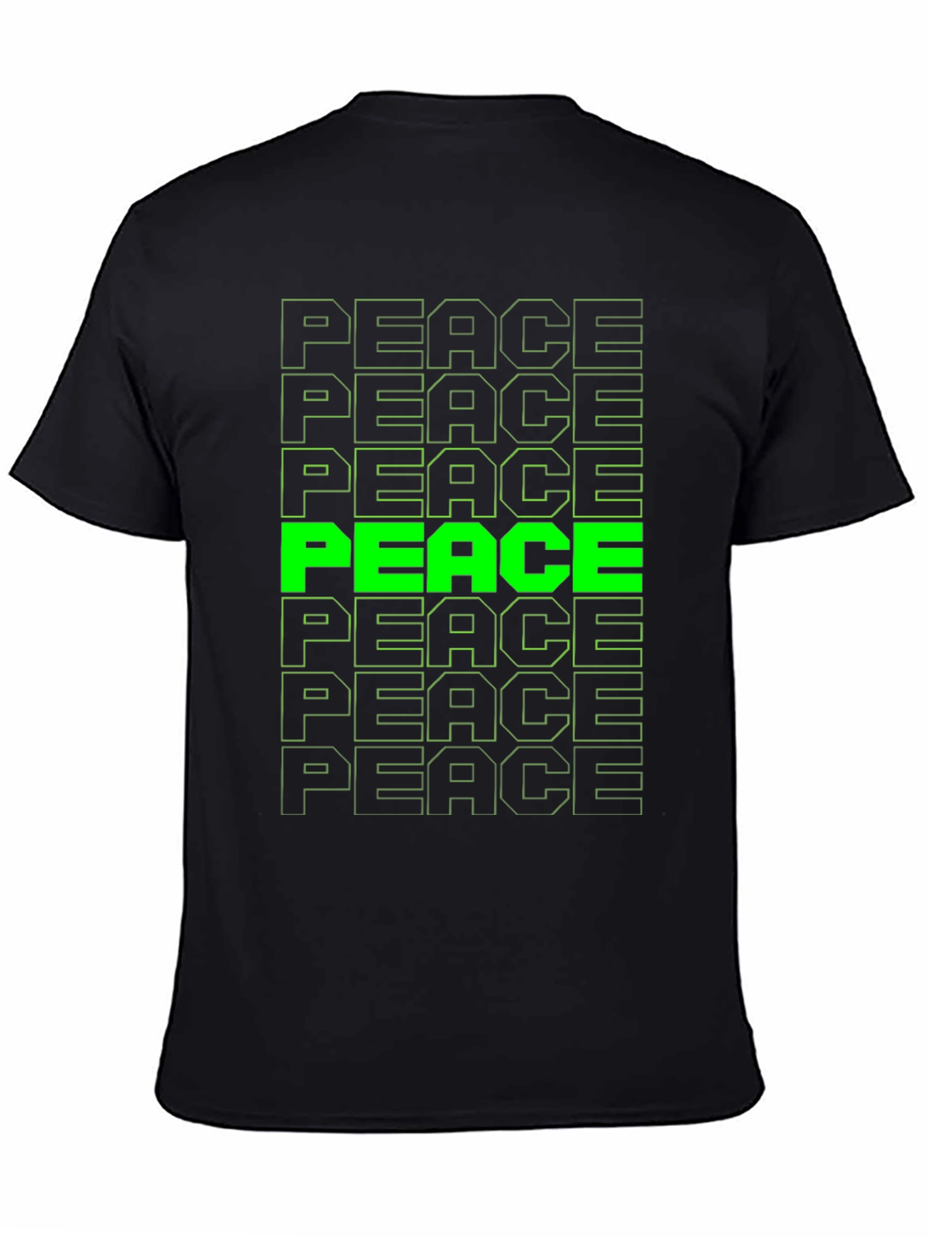 Peace T-Shirt - Green Graphic Tee