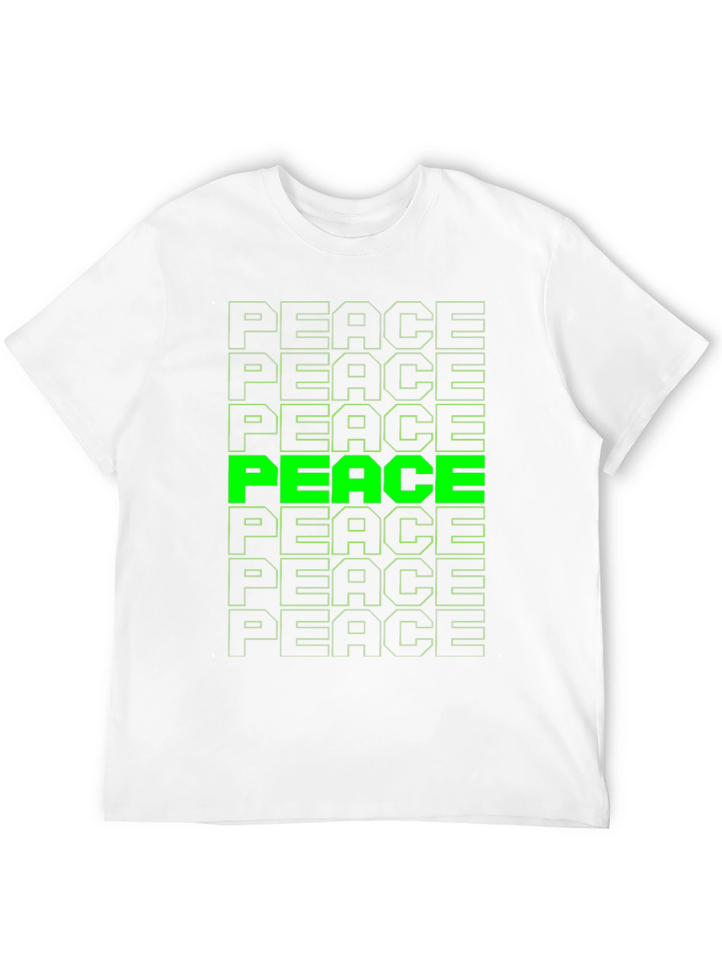 Peace T-Shirt - Green Graphic Tee