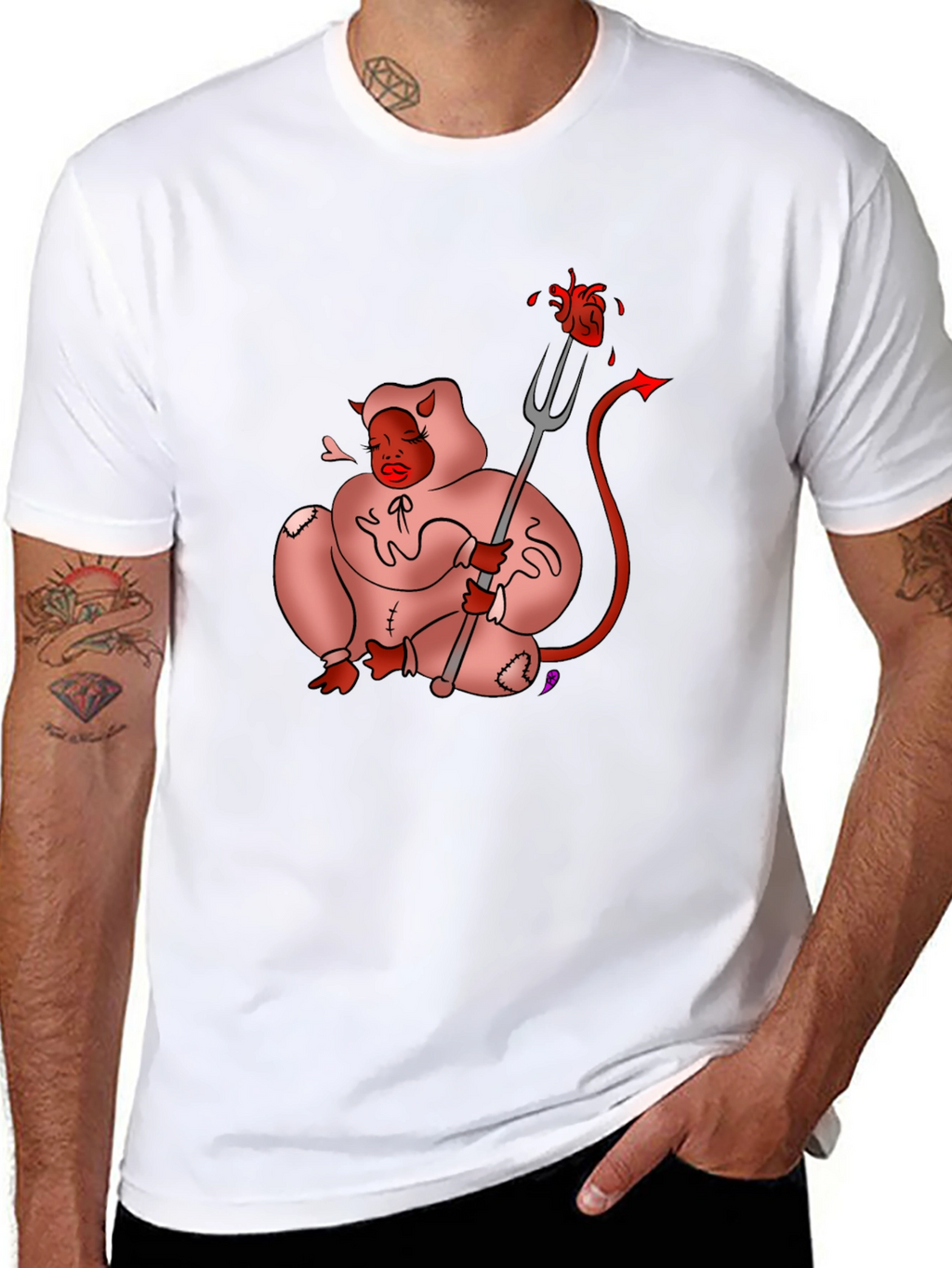 Devil Teddy Bear Graphic Tee