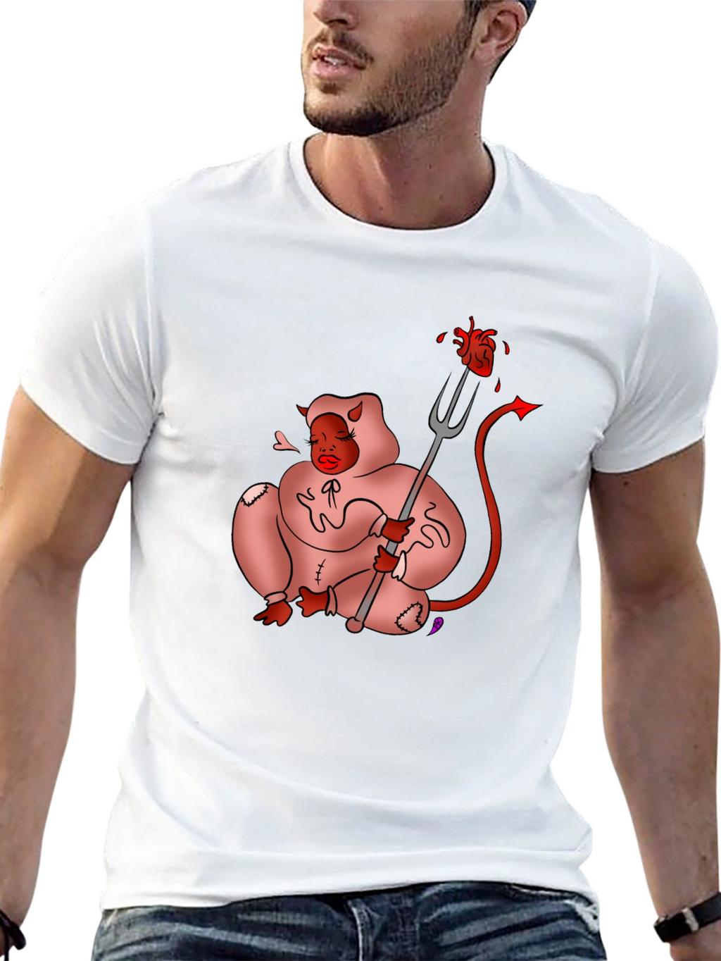 Devil Teddy Bear Graphic Tee