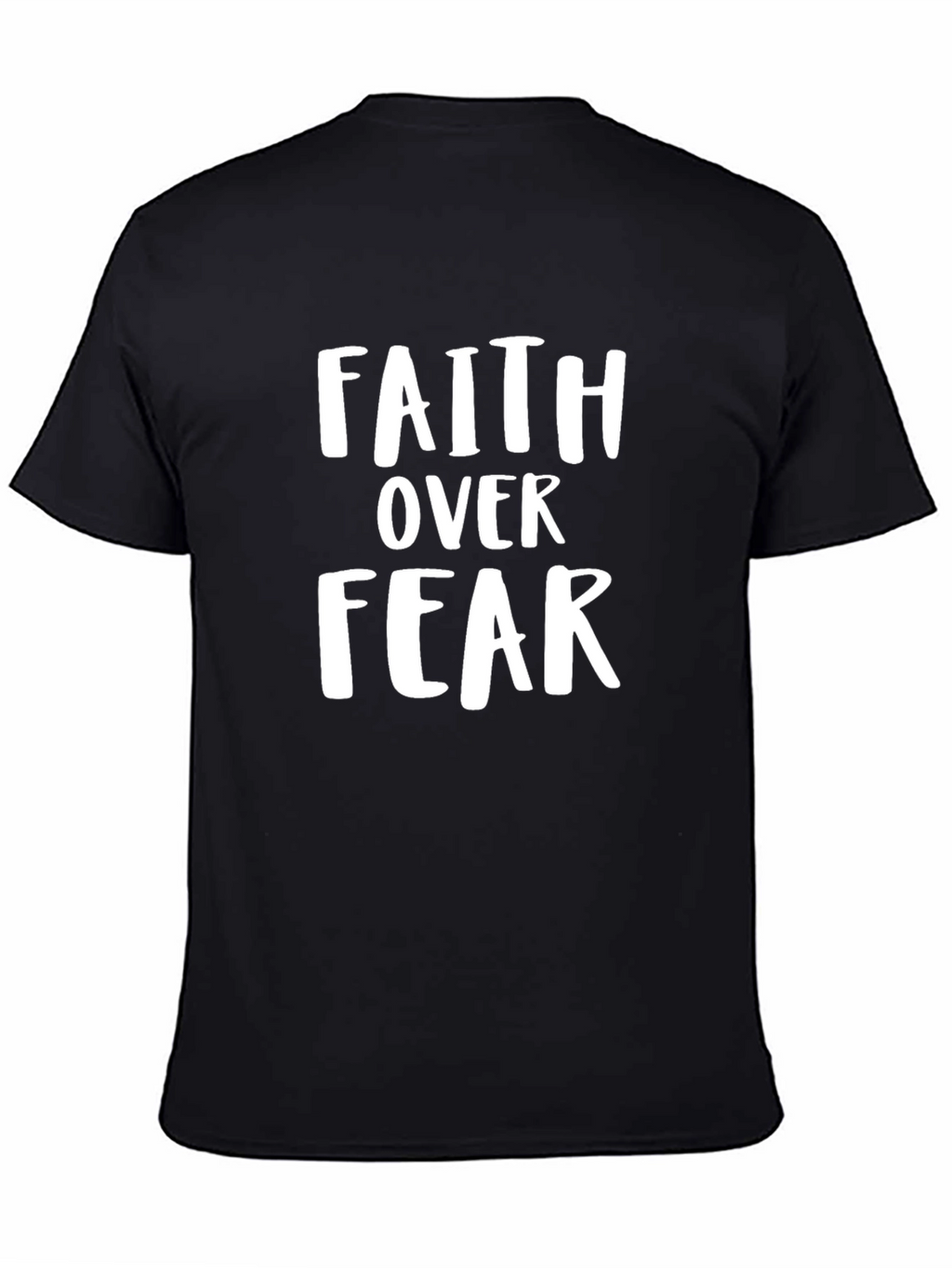 Faith Over Fear Graphic Tee - Mens Black T-Shirt