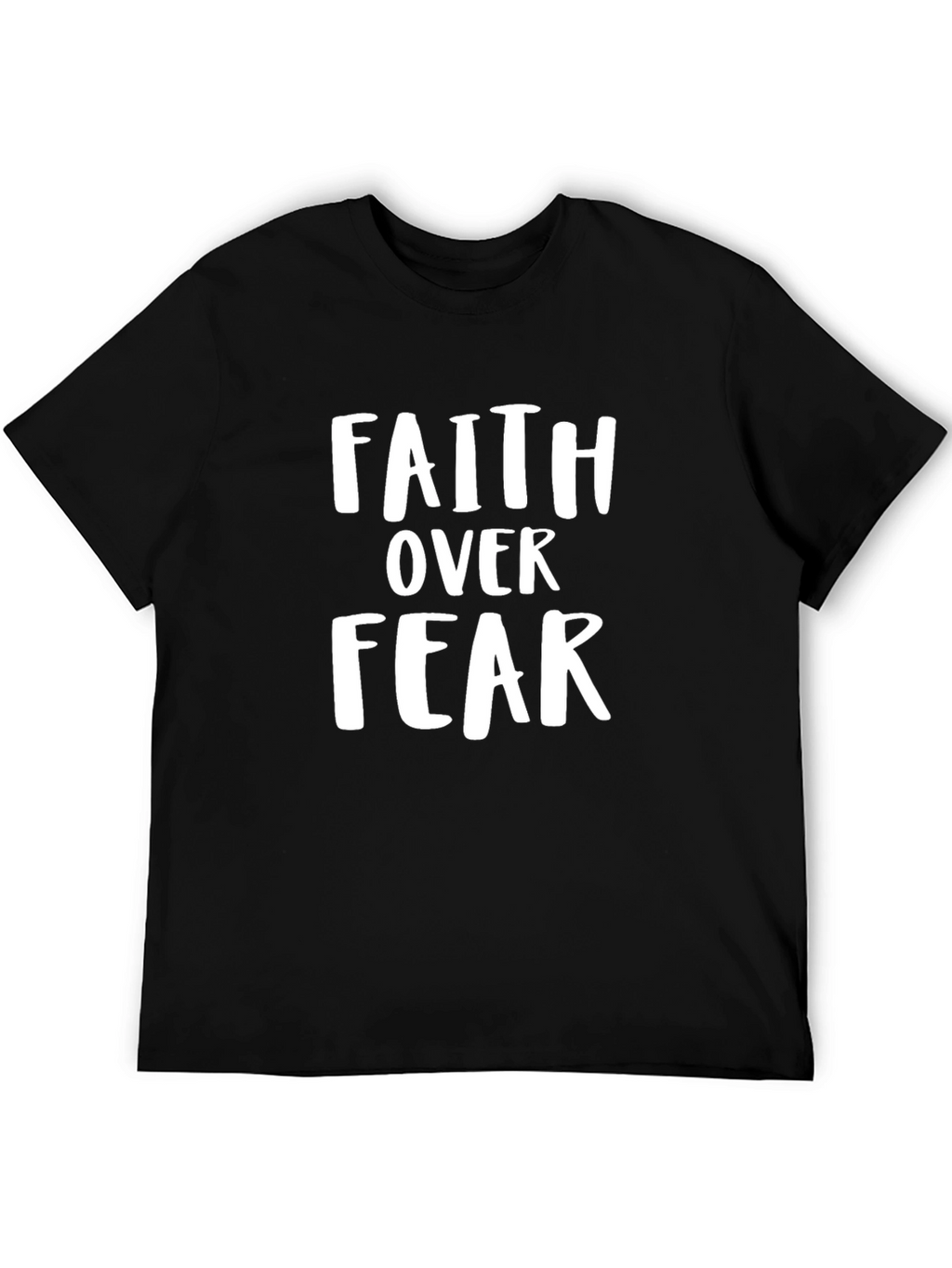 Faith Over Fear Graphic Tee - Mens Black T-Shirt