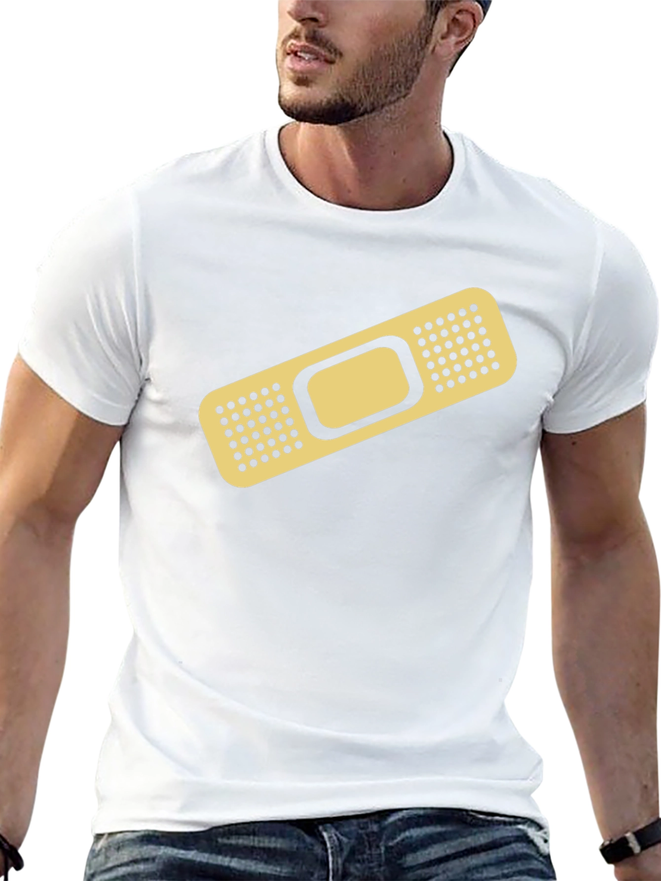 Funny Bandage Graphic T-Shirt