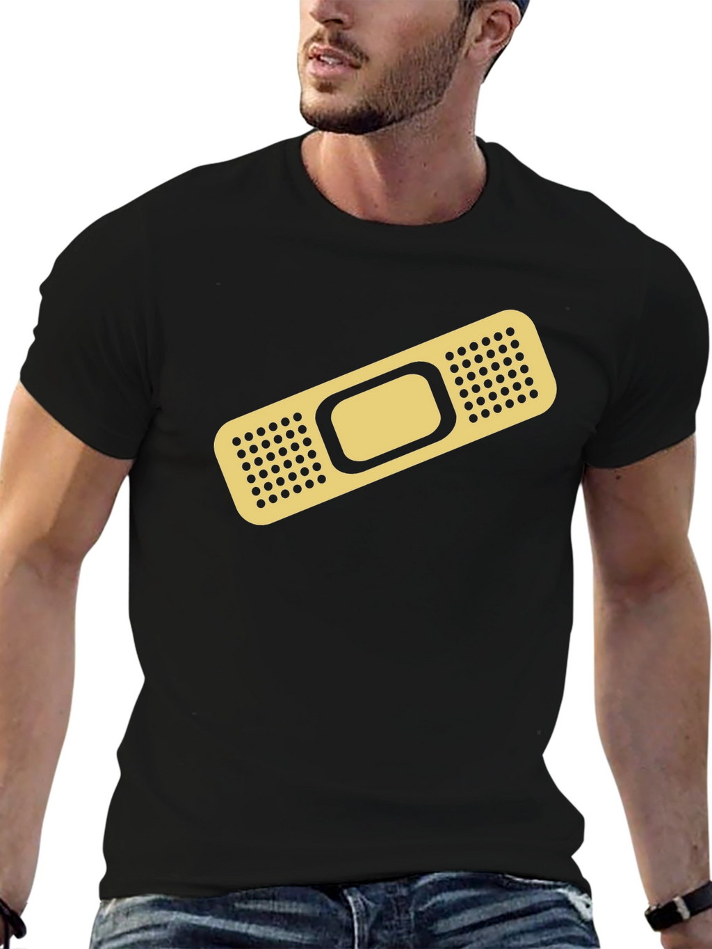 Funny Bandage Graphic T-Shirt