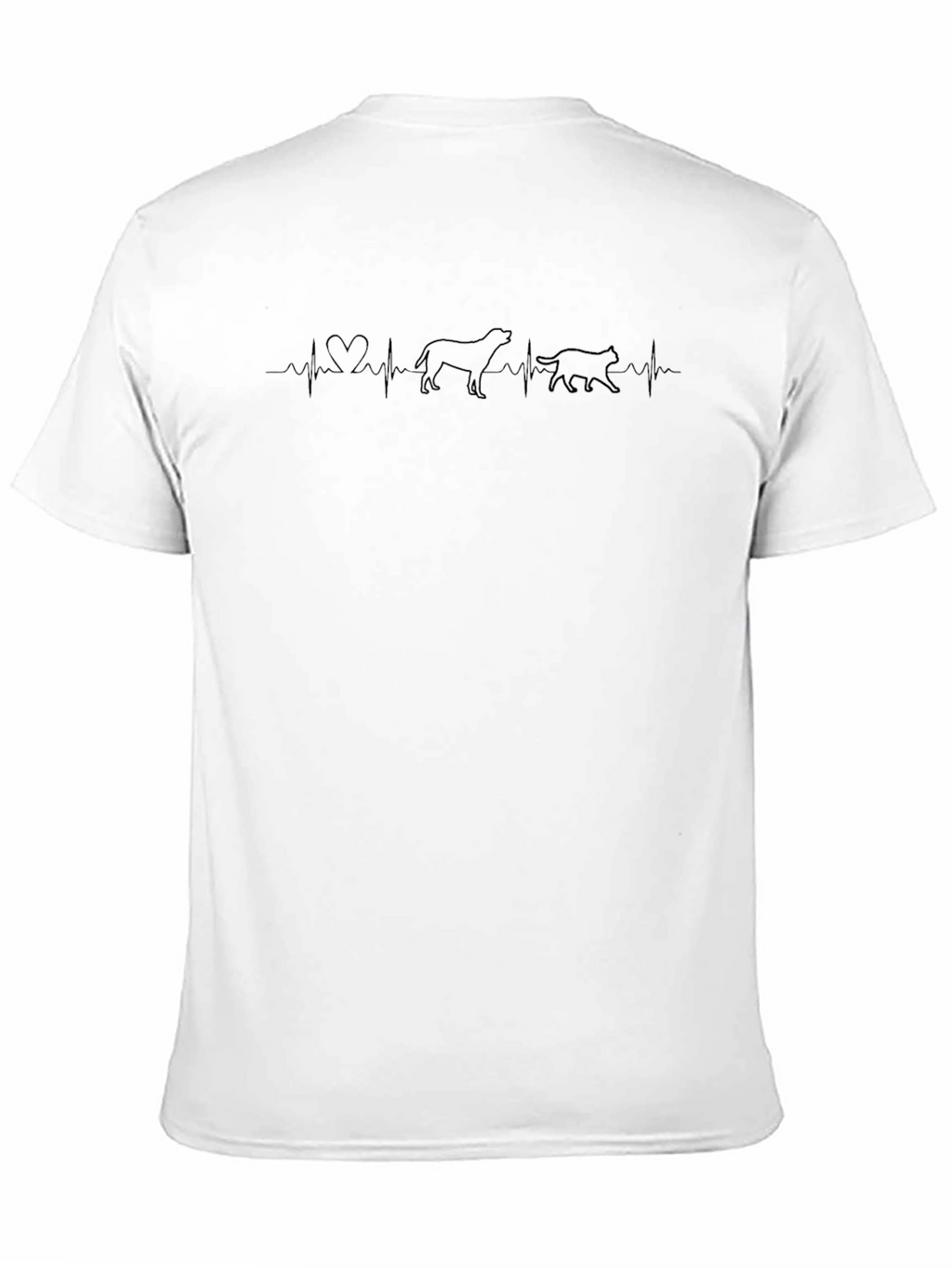 Heartbeat Dog and Cat Lover T-Shirt