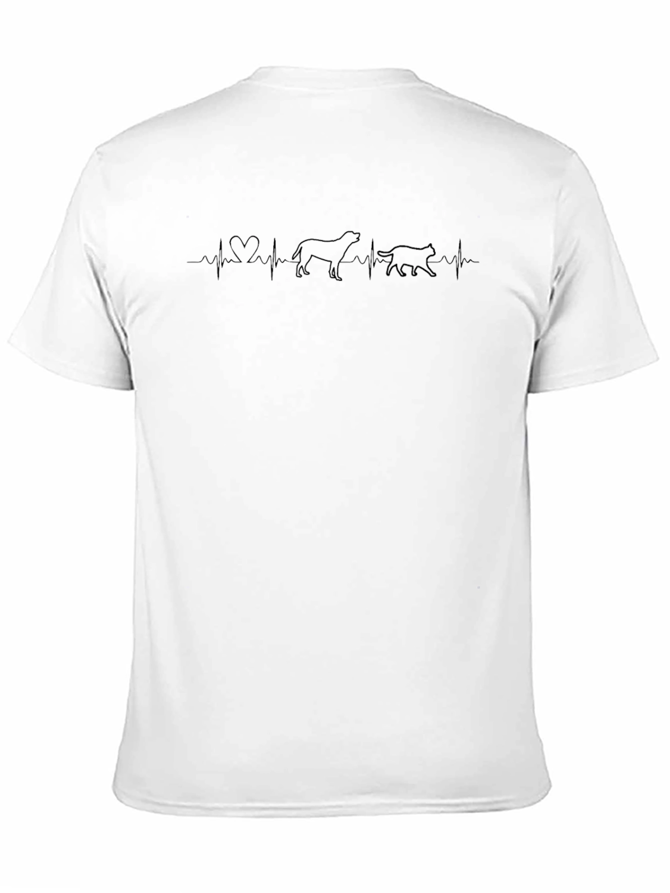 Heartbeat Dog and Cat Lover T-Shirt