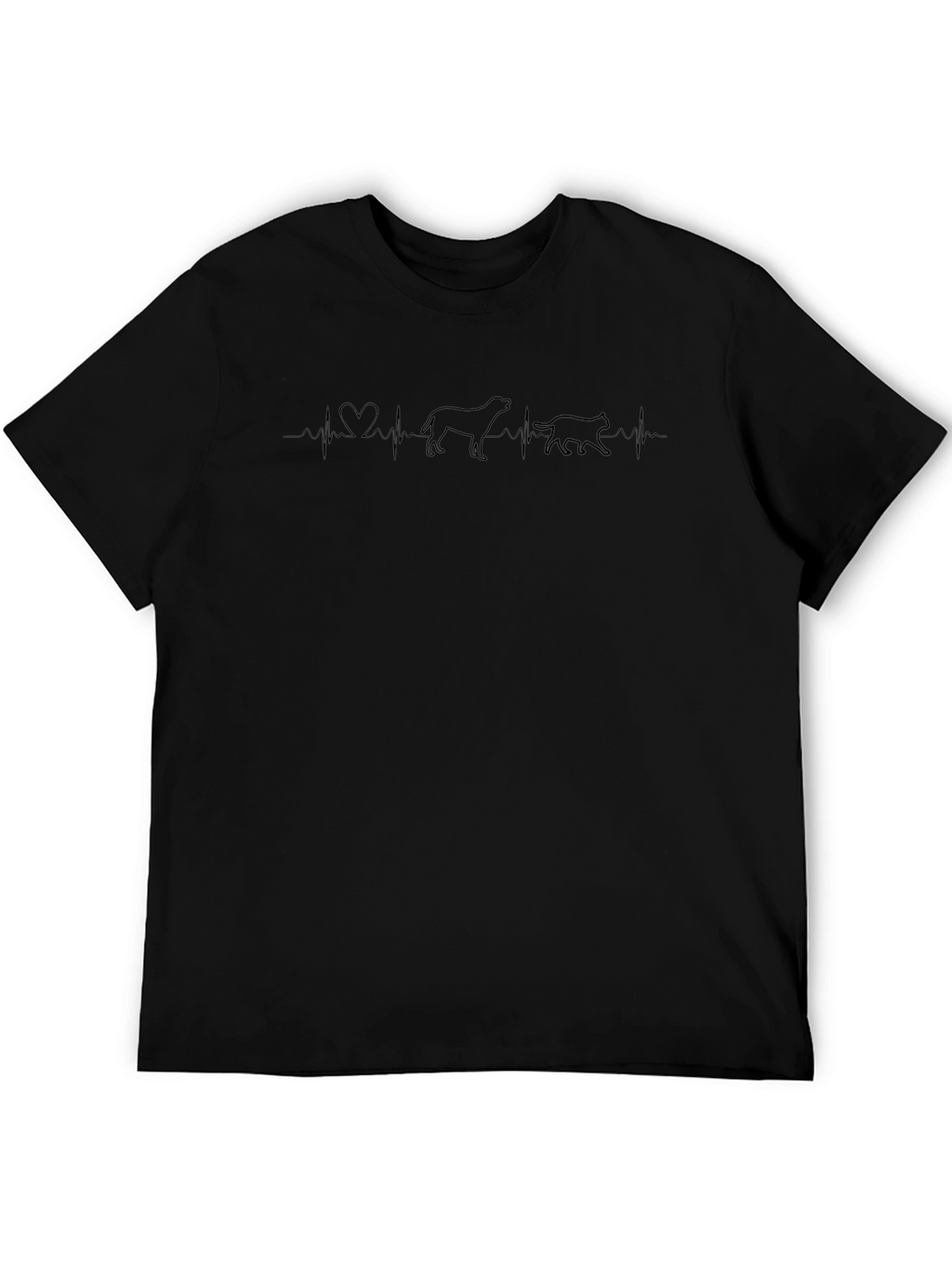 Heartbeat Dog and Cat Lover T-Shirt