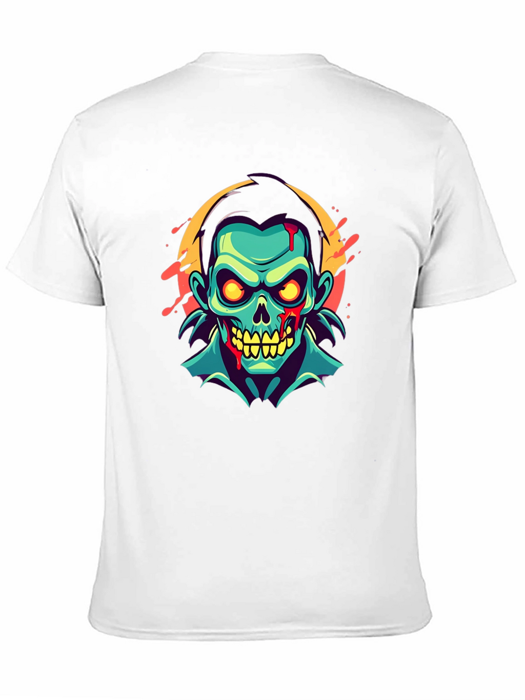 Zombie Graphic Print T-Shirt - Unique Halloween Fashion