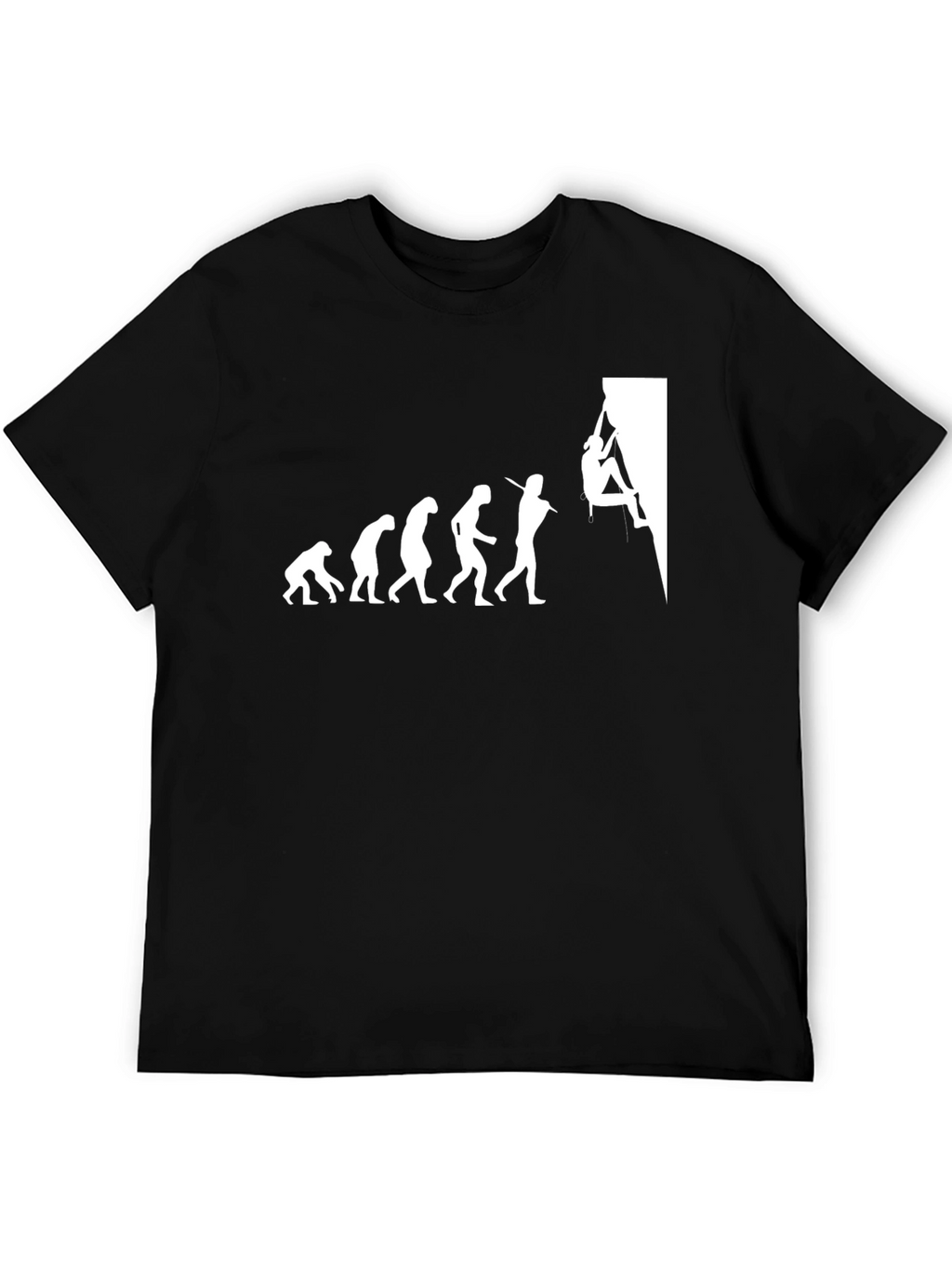 Climbing Evolution Graphic Tee - Black