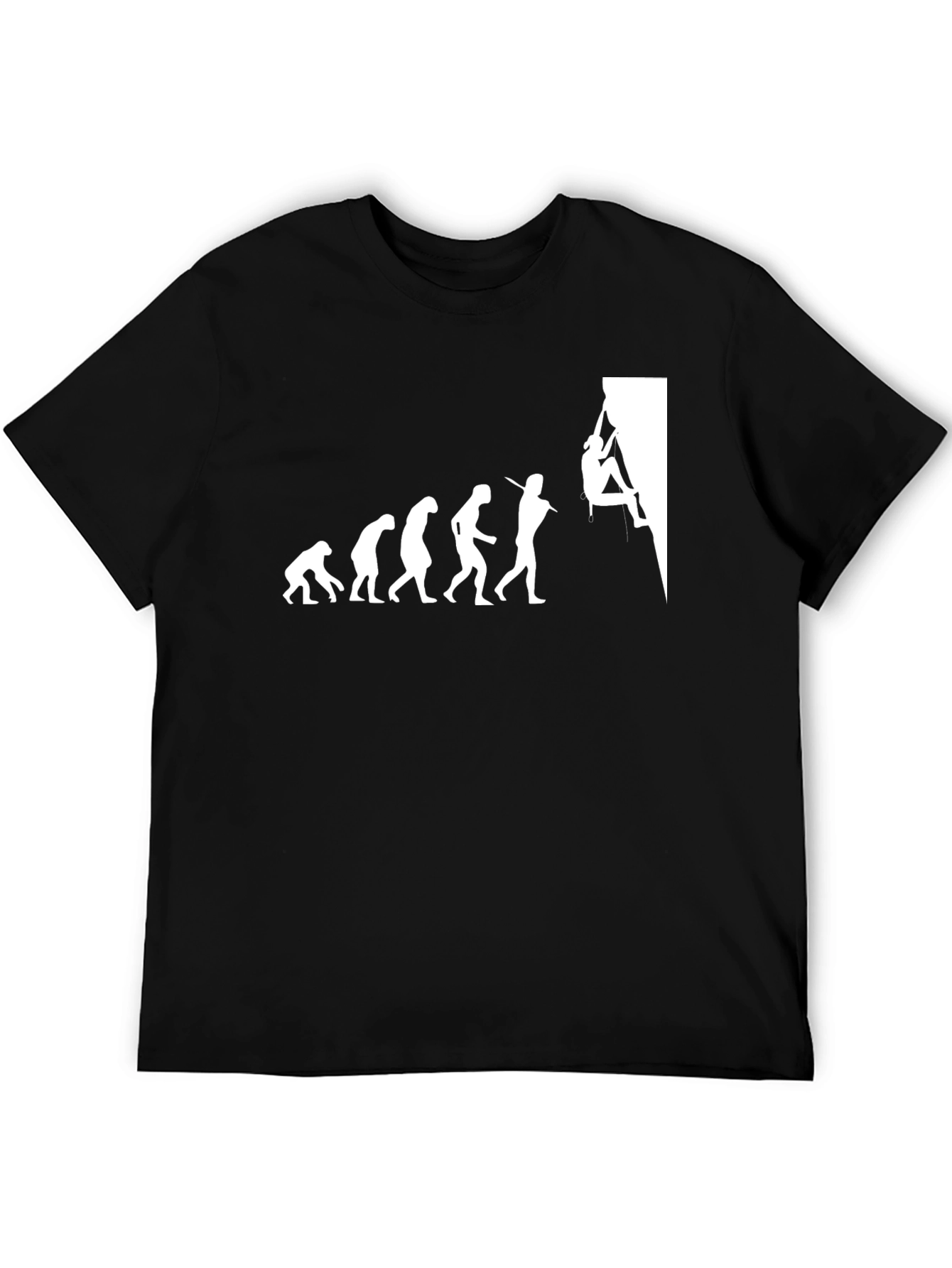 Climbing Evolution Graphic Tee - Black