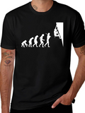 Climbing Evolution Graphic Tee - Black