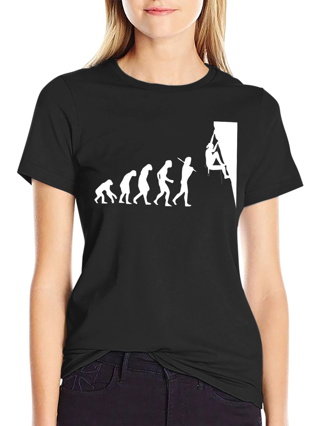 Climbing Evolution Graphic Tee - Black