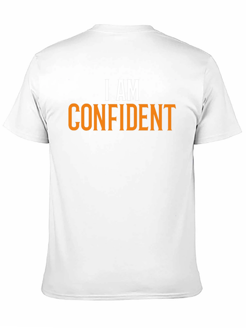 Confident Statement Tee - Black Cotton Crew Neck