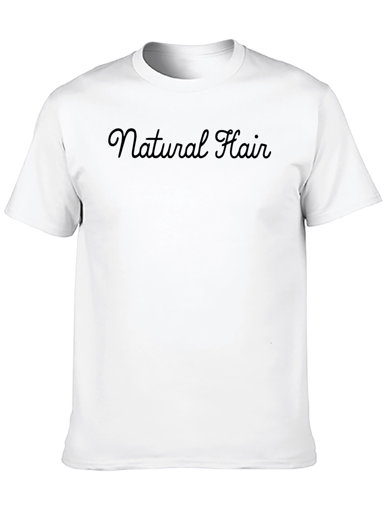 Natural Hair Crew Neck T-Shirt