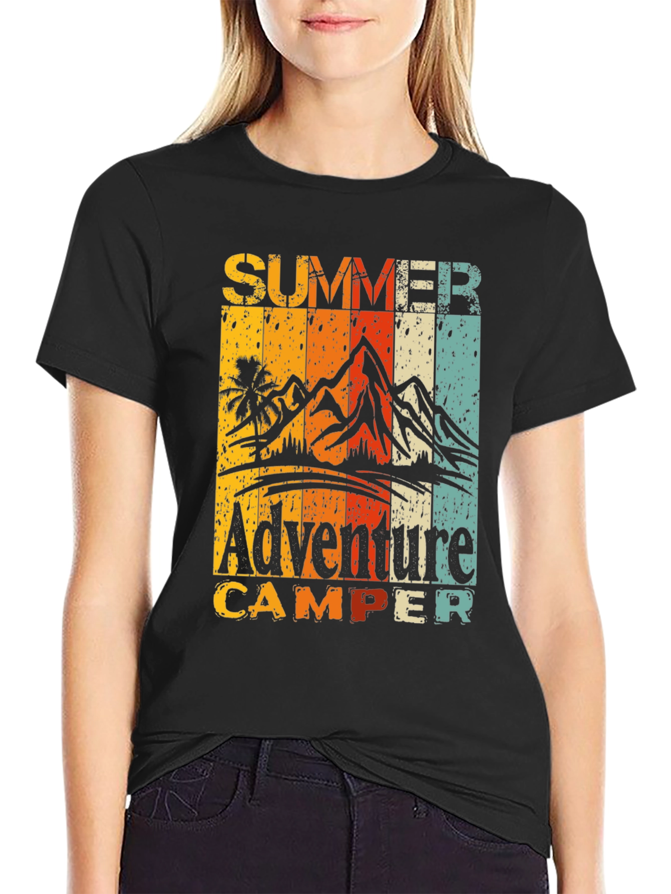 Summer Adventure Camper Graphic T-Shirt