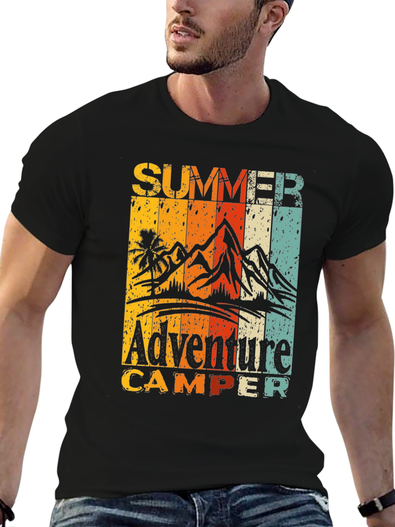 Summer Adventure Camper Graphic T-Shirt