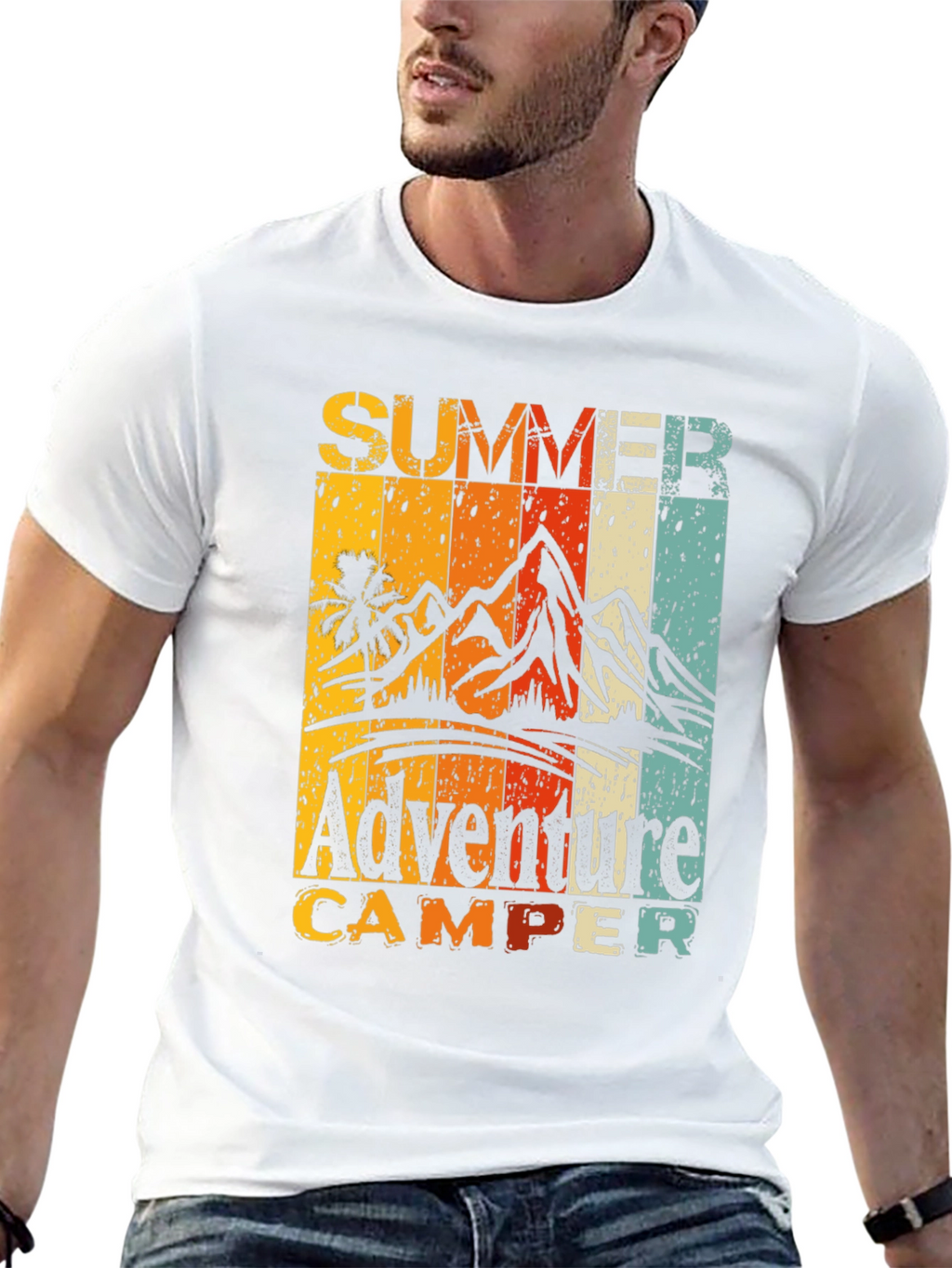 Summer Adventure Camper Graphic T-Shirt