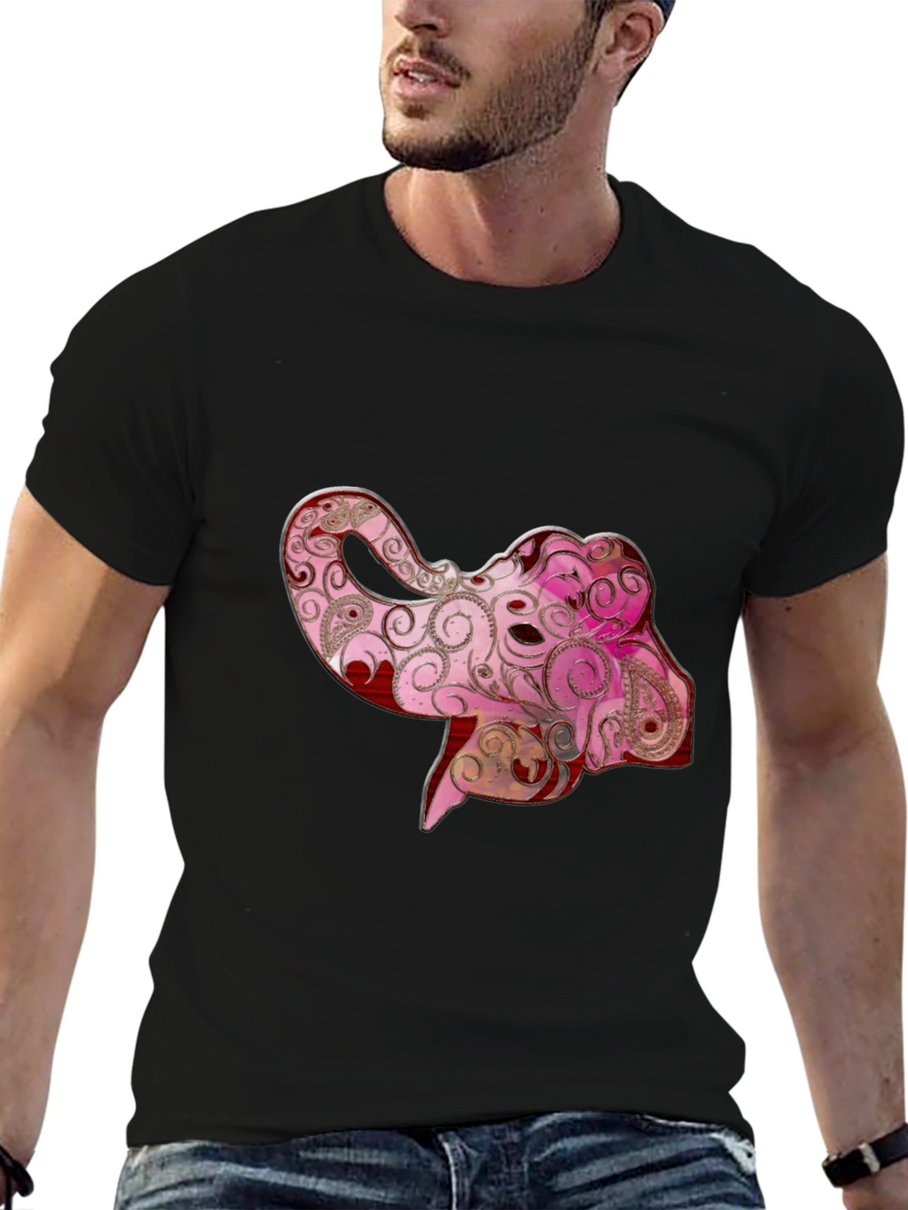 Elegant Elephant Graphic Tee