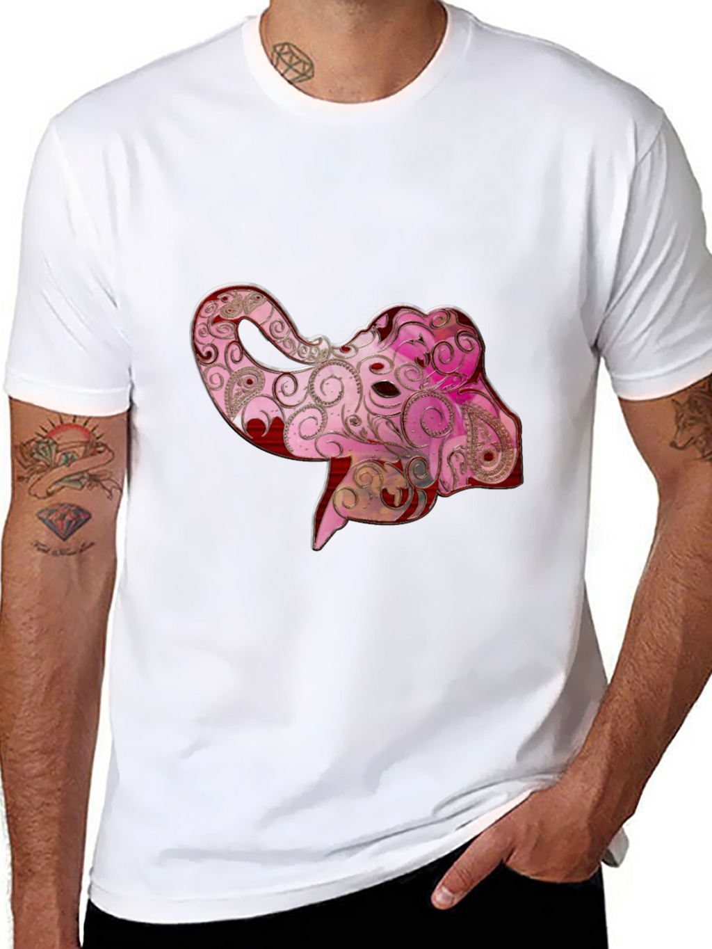 Elegant Elephant Graphic Tee