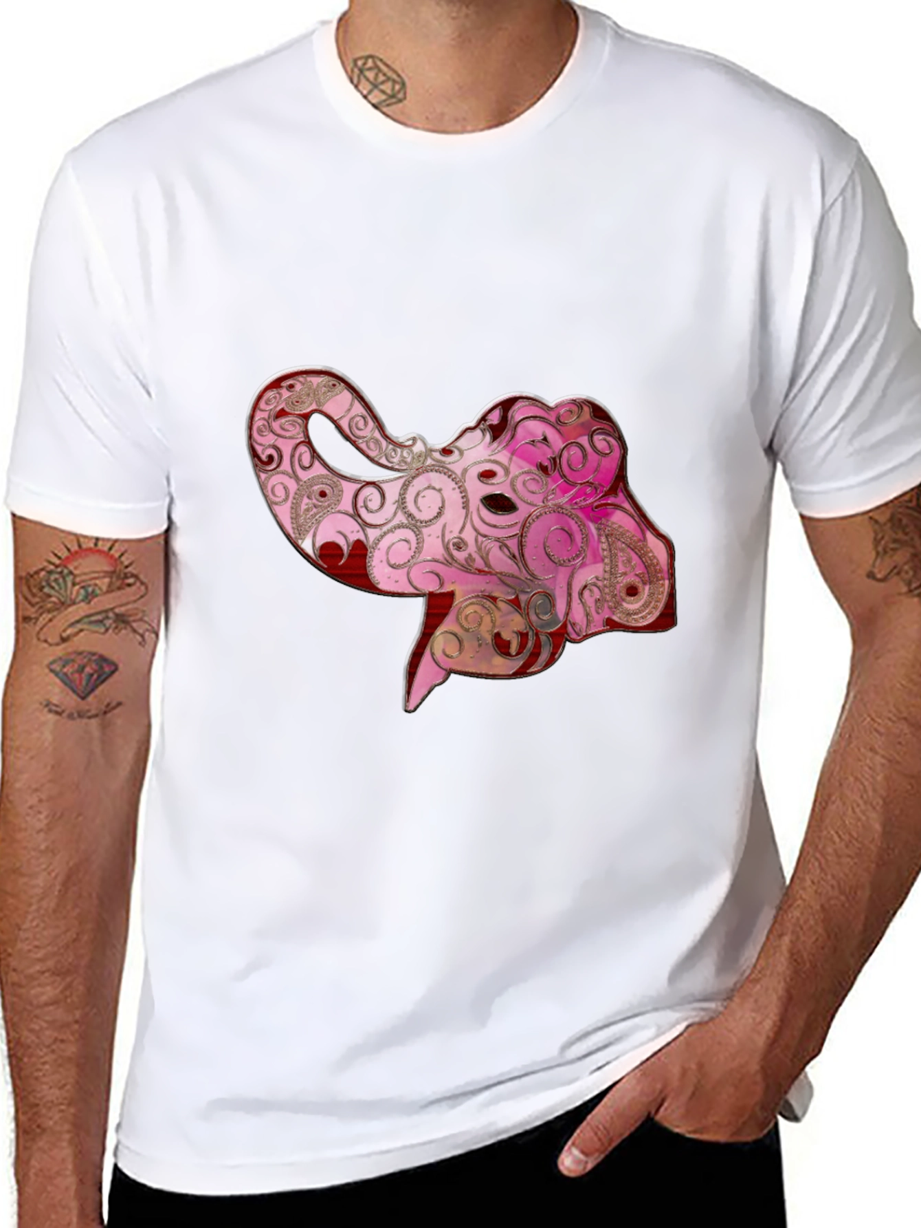 Elegant Elephant Graphic Tee