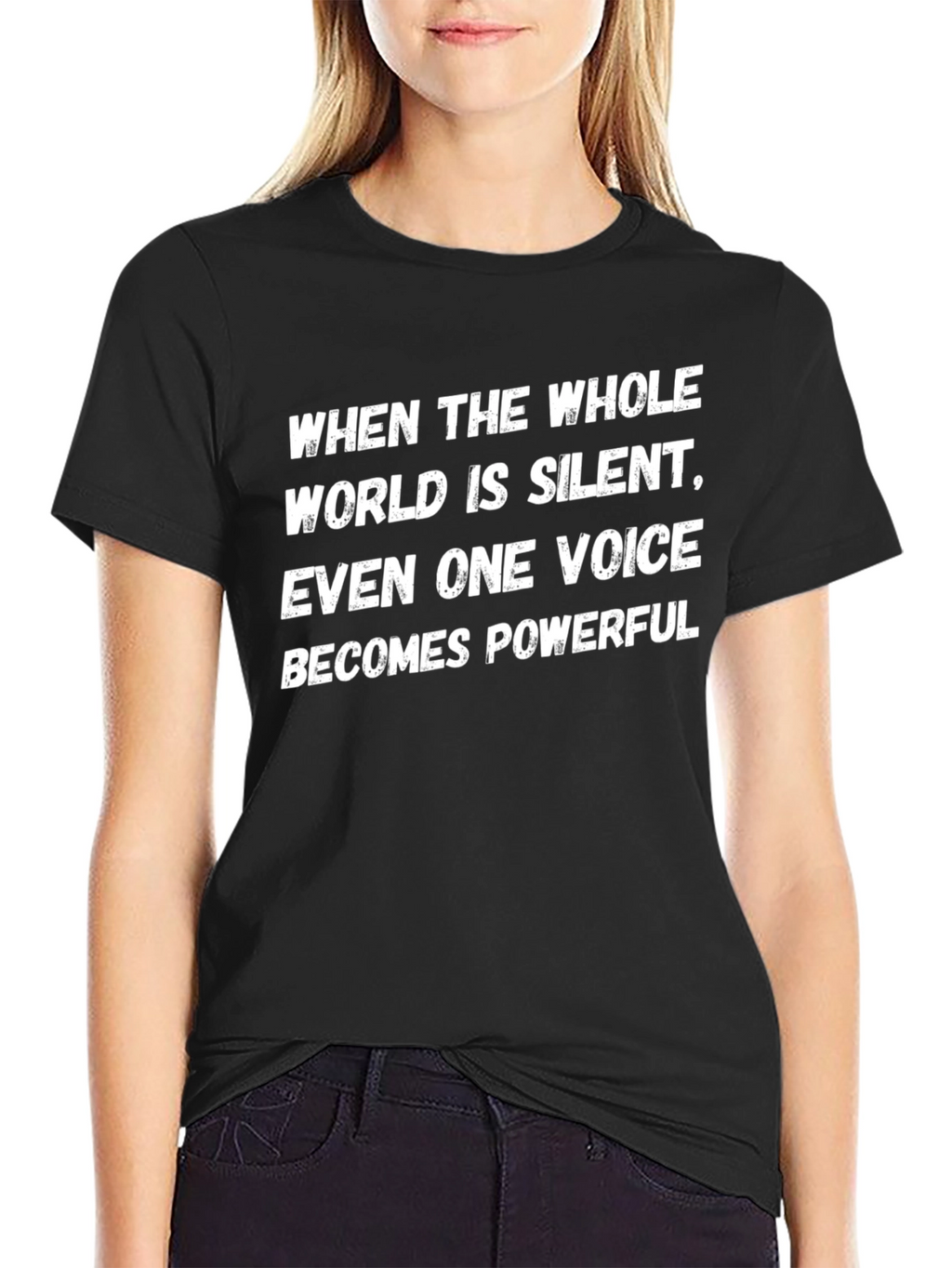 Powerful Message Black Tee