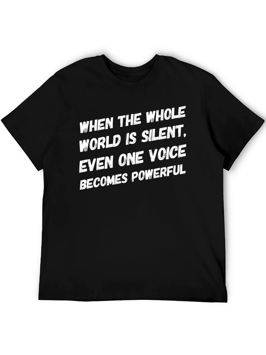 Powerful Message Black Tee