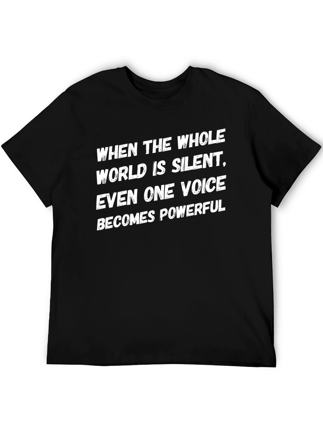 Powerful Message Black Tee