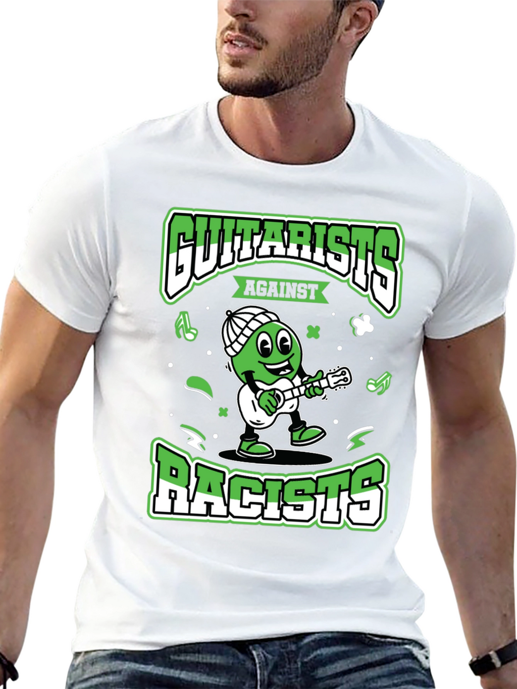 Guitarists Against Racists Graphic T-Shirt