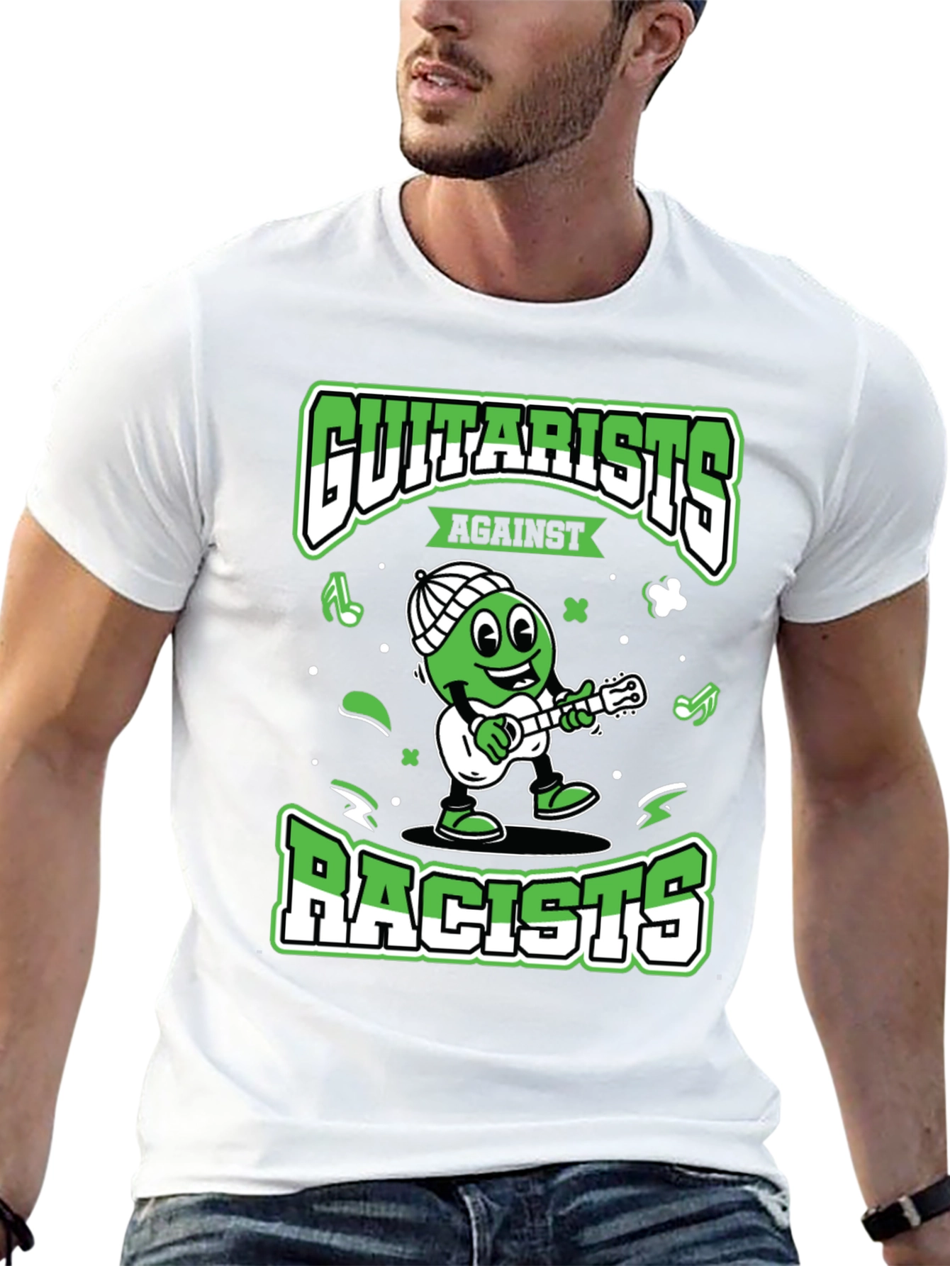 Guitarists Against Racists Graphic T-Shirt