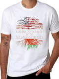 American Raised with Malagasy Roots Graphic Tee
