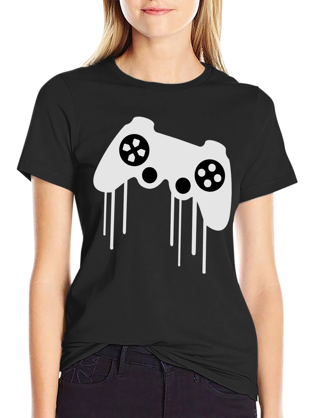 Gaming Controller Graphic Tee - Black