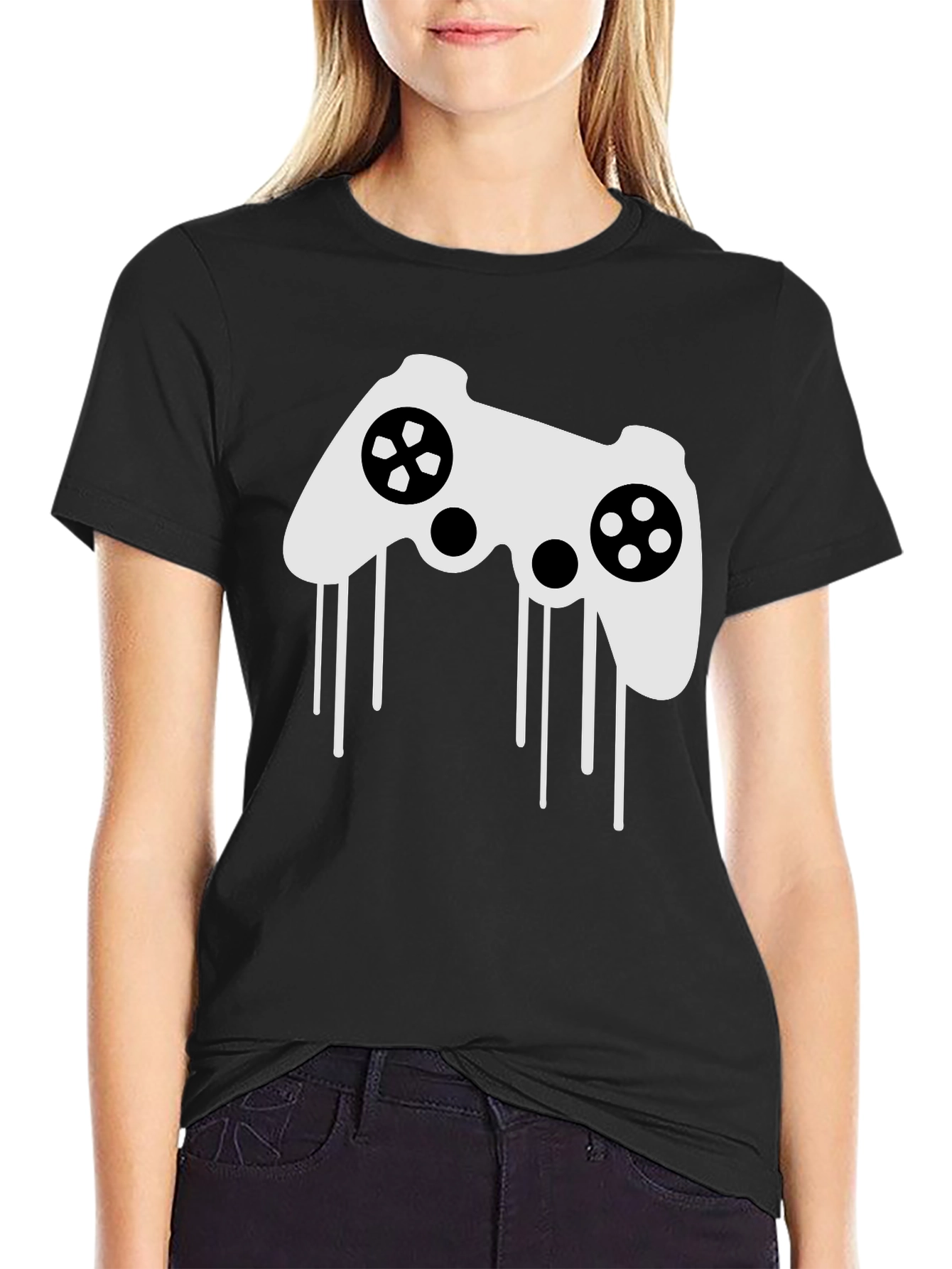 Gaming Controller Graphic Tee - Black