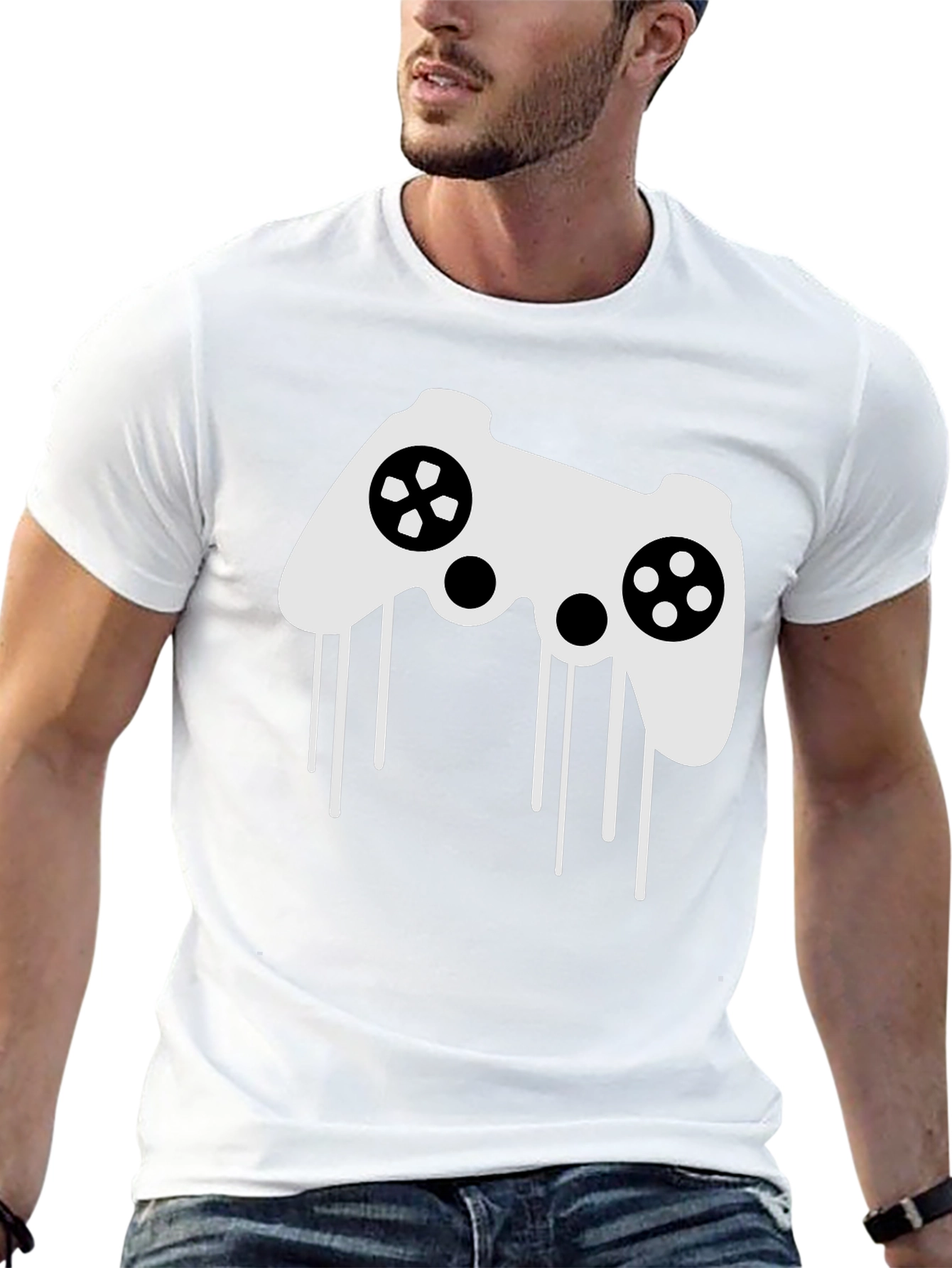 Gaming Controller Graphic Tee - Black