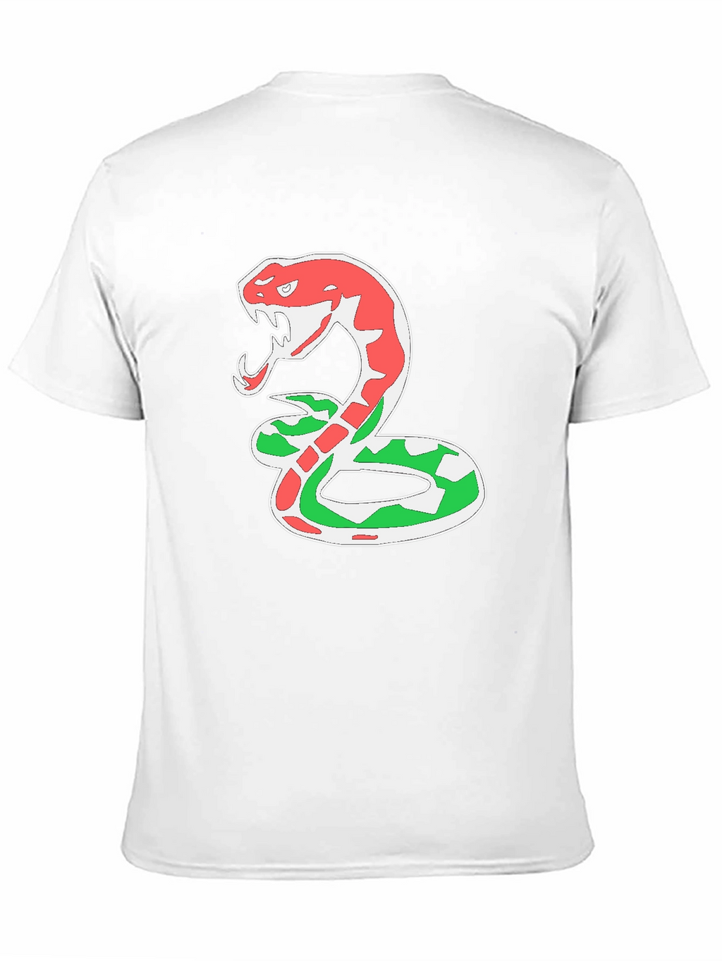 Snake T-Shirt - Red & Green Cobra Design