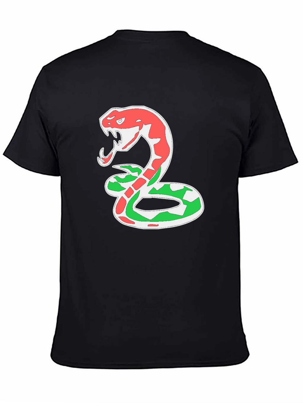 Snake T-Shirt - Red & Green Cobra Design