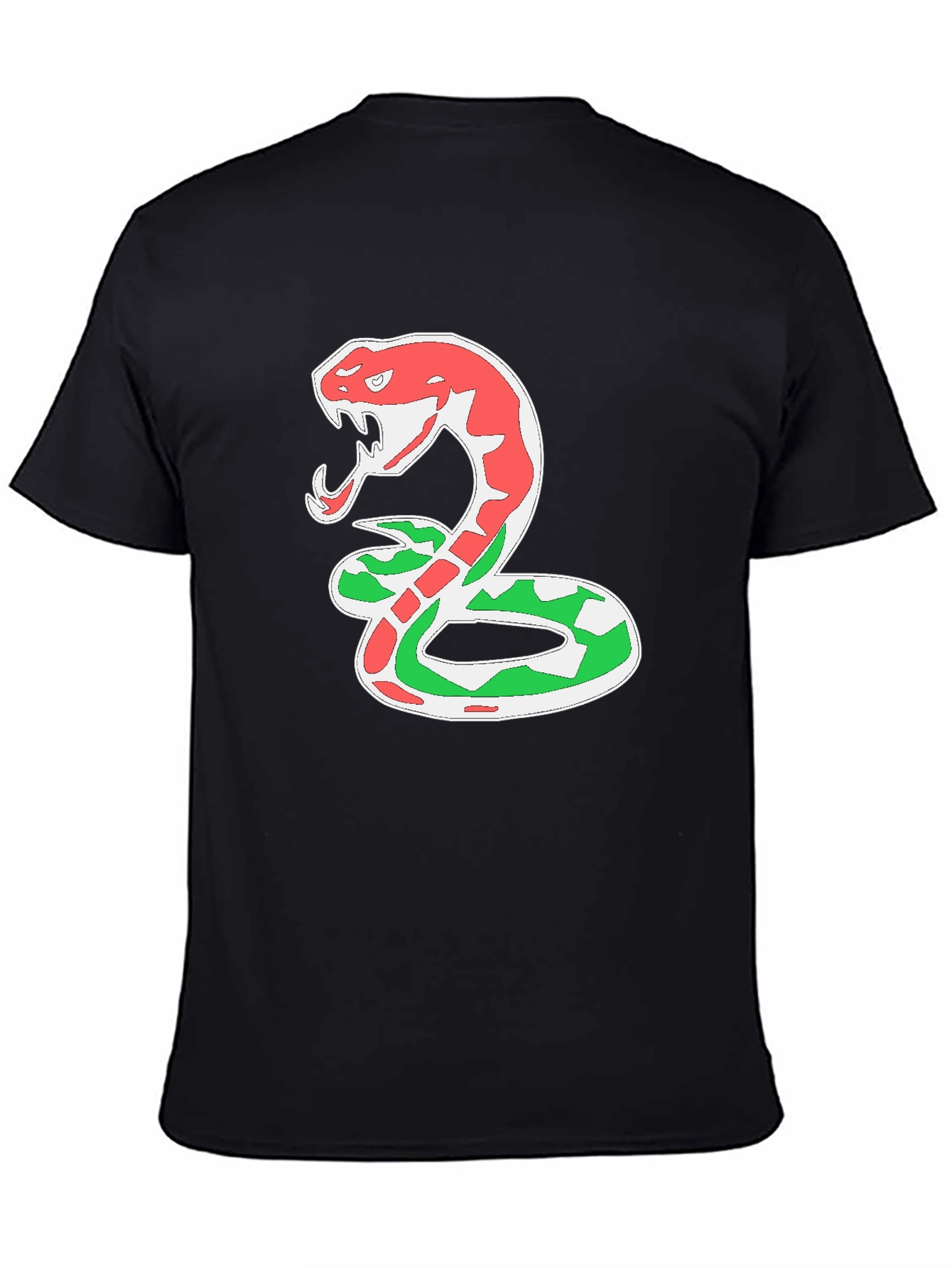 Snake T-Shirt - Red & Green Cobra Design