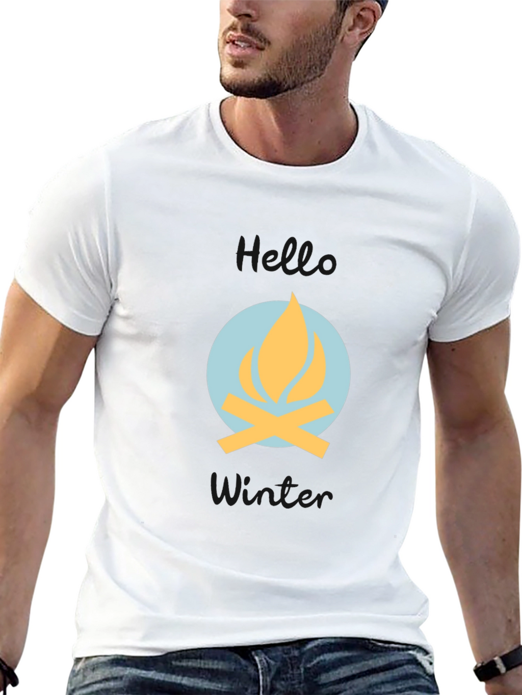 Campfire Graphic Tee - Cozy Winter Vibes